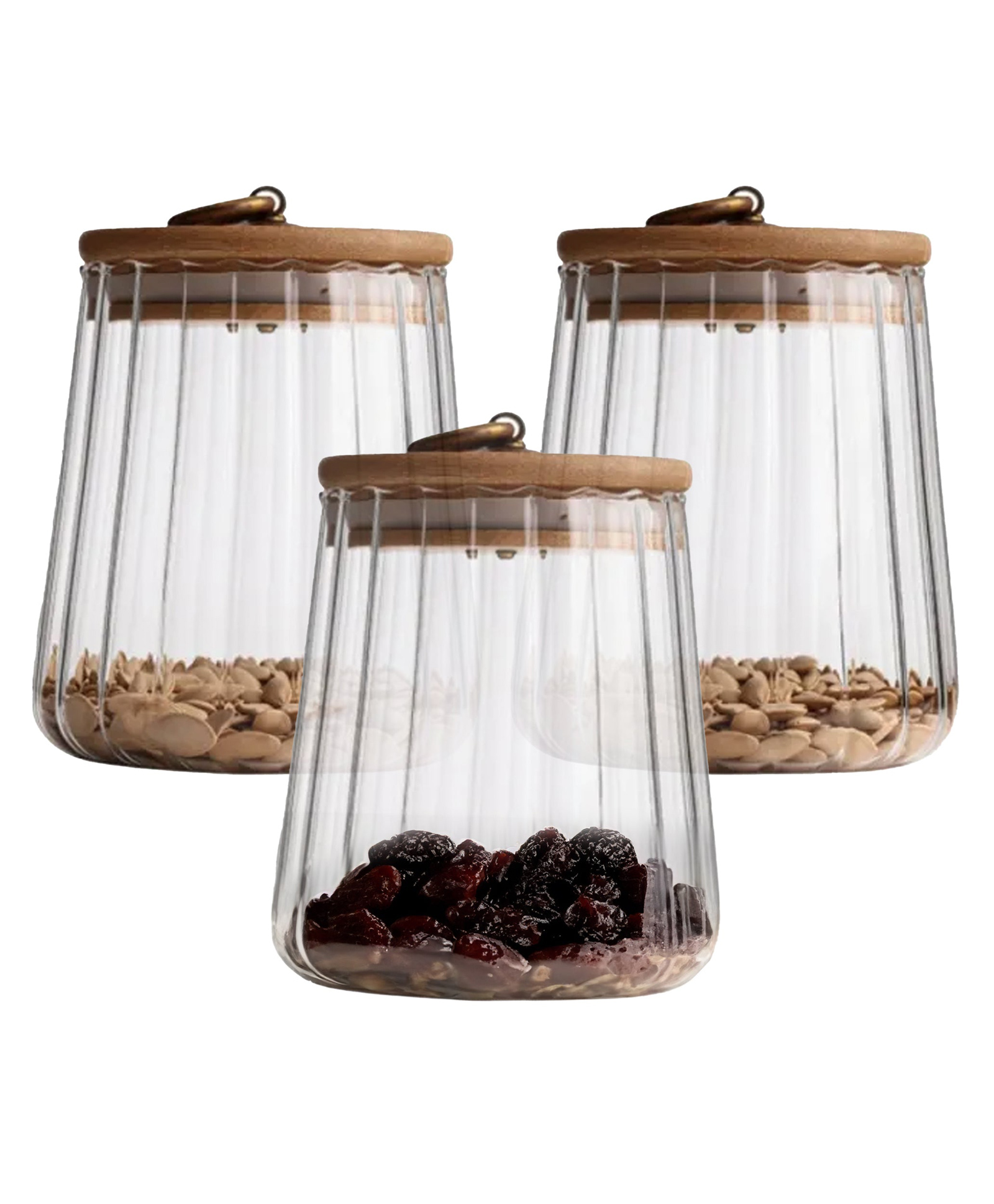UMAI Borosilicate Glass Jar with Bamboo Lid | Kitchen Organizer Items and Storage | Multi-utility, Leakproof, Airtight Storage Jar for Cookies, Snacks, Tea, Coffee, Sugar | 620 ml | pack of 3-image-27
