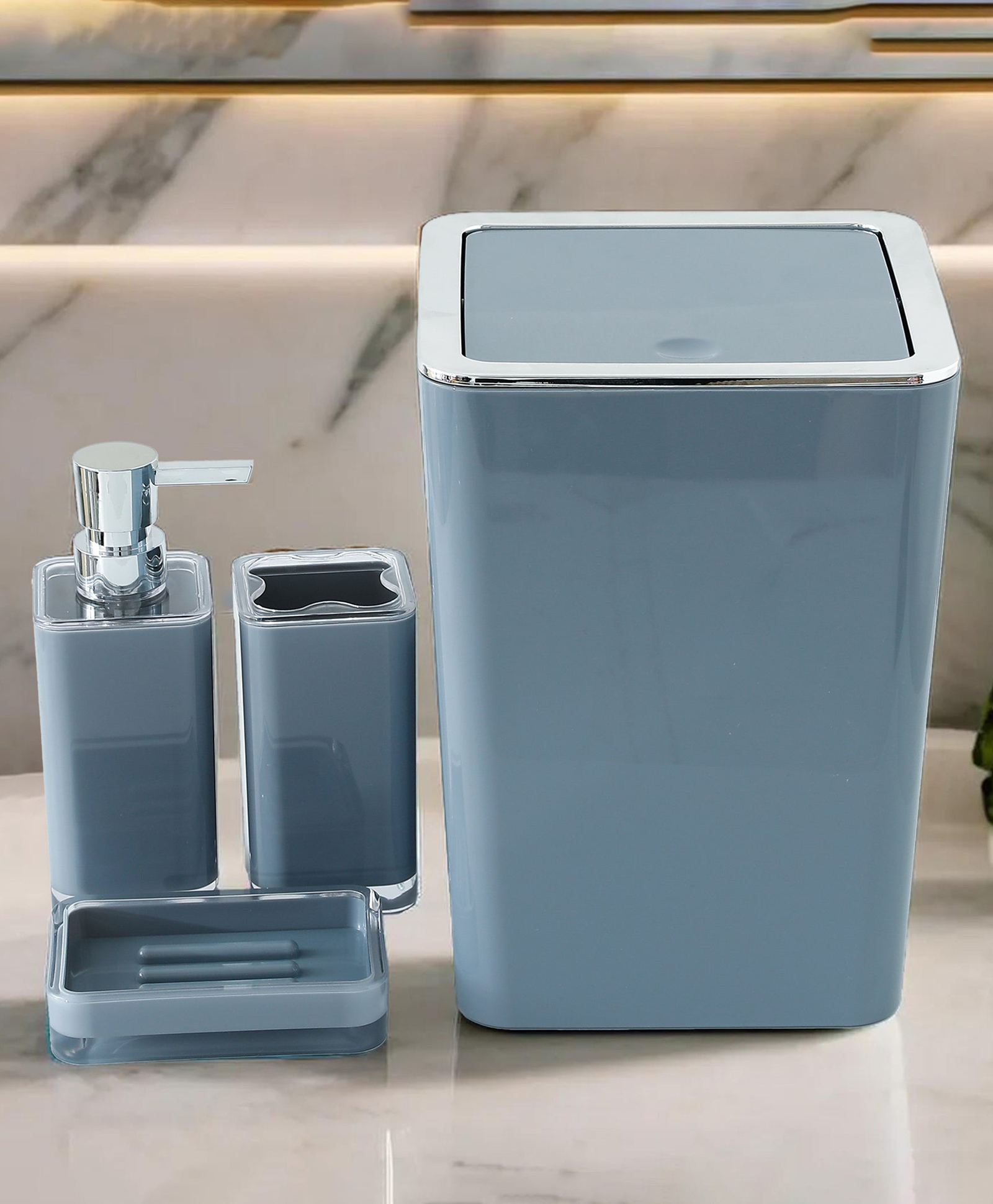 Bathroom accessories set(Pack of 4) | KL-HA318-BS-GRY-image-22