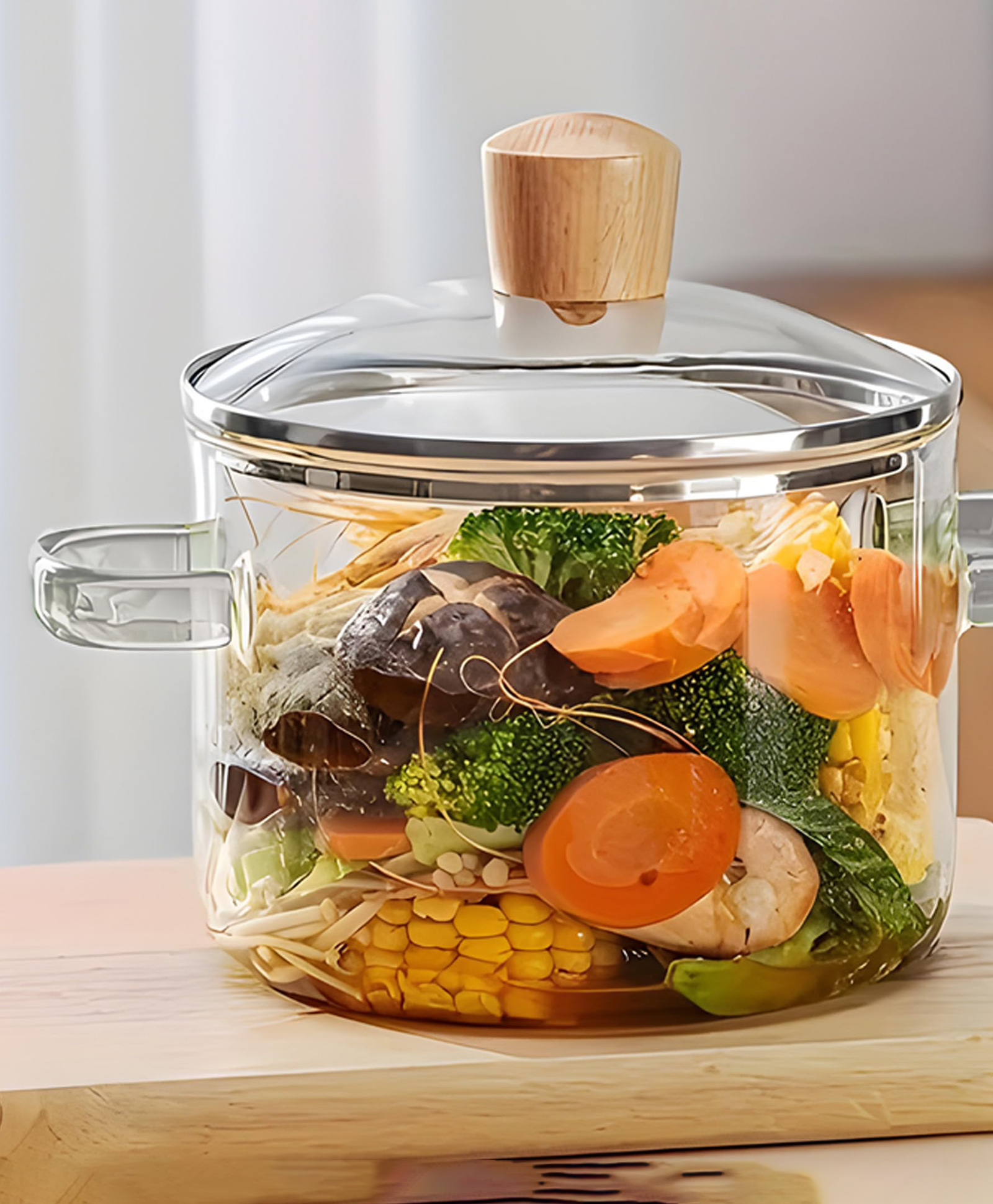 The Better Home Borosilicate Glass Saucepan with Lid & Handle (1.45L) | Microwave Safe | Milk/Pasta/Noodles/Rice Pan | Glass Saucepan for Gas Stove |Transparent-image-29