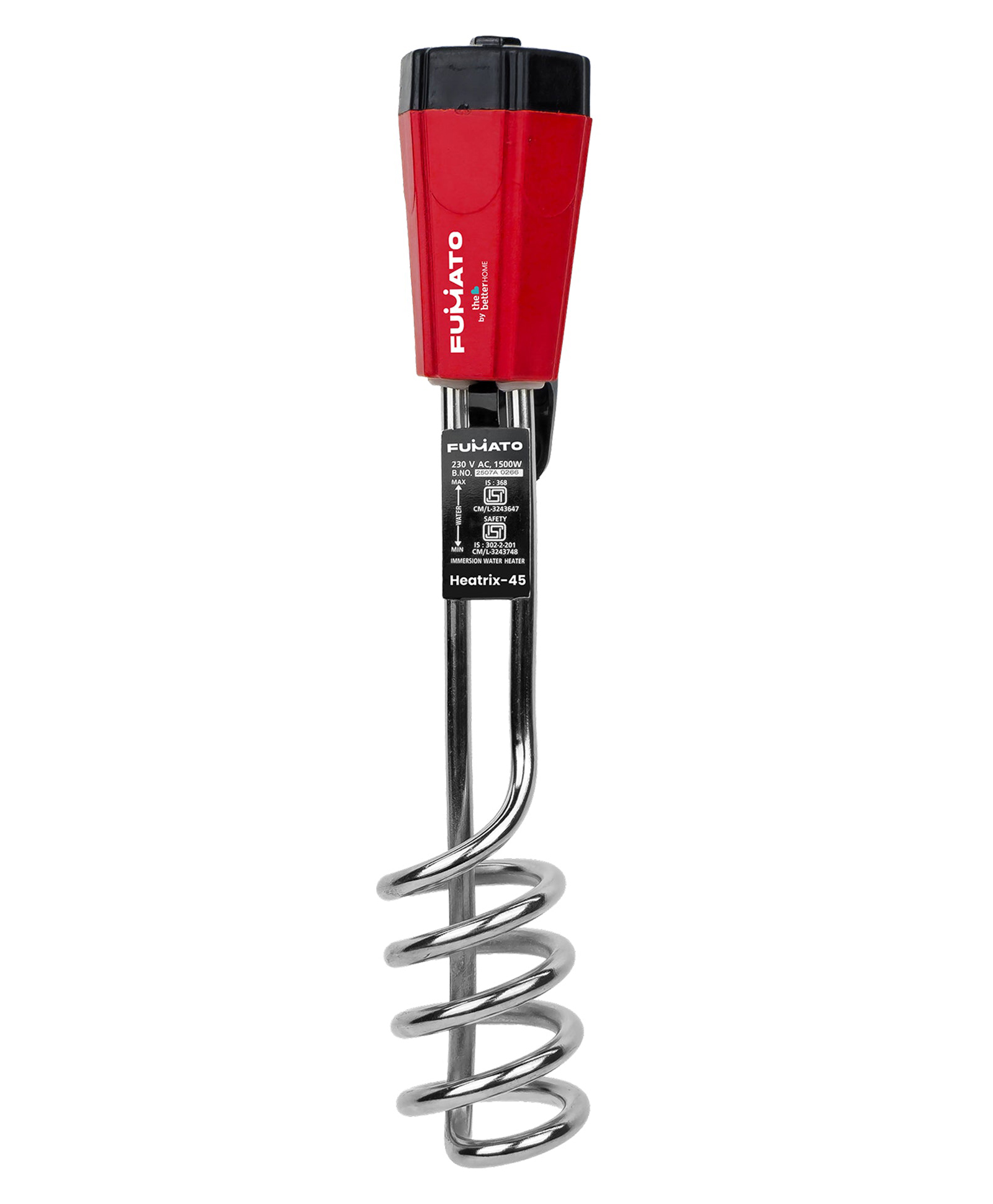 Fumato || Immersion rod 1500 watt shock proof || Red-image-29