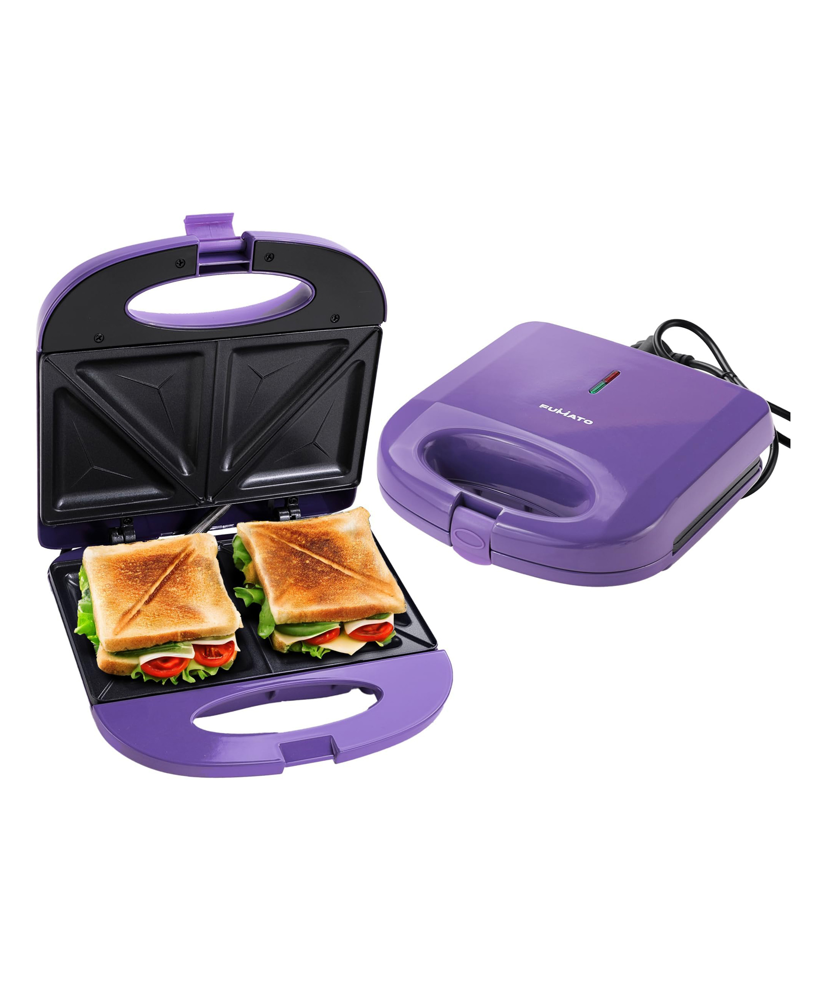 FUMATO Sandwich maker Purple (7677C)KJ-135P-image-35