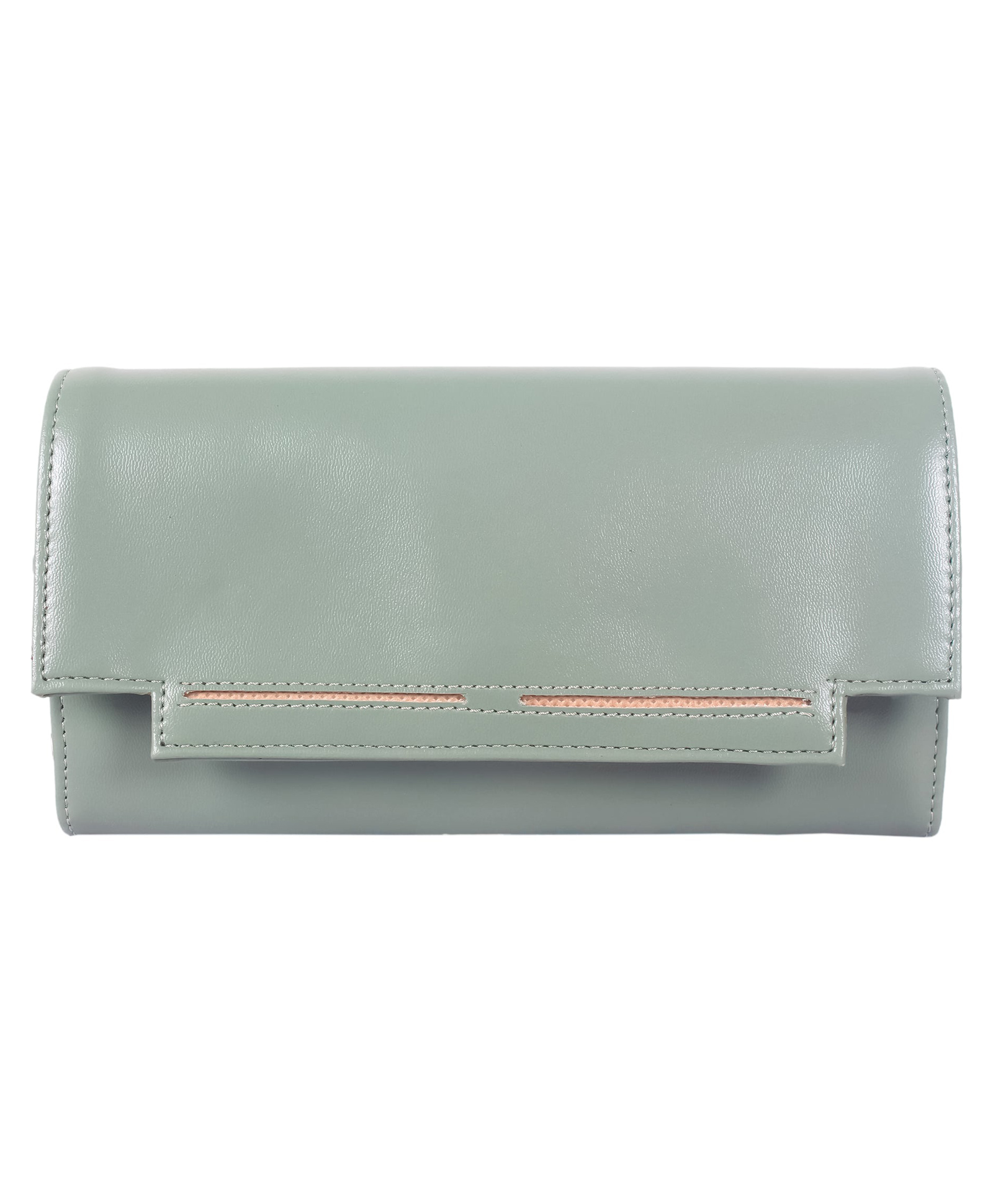 (TCFLWFL-KPSGR2) The Clownfish Laura Collection Womens Wallet Clutch Ladies Purse with Multiple Card Slots (Pistachio Green)-image-37