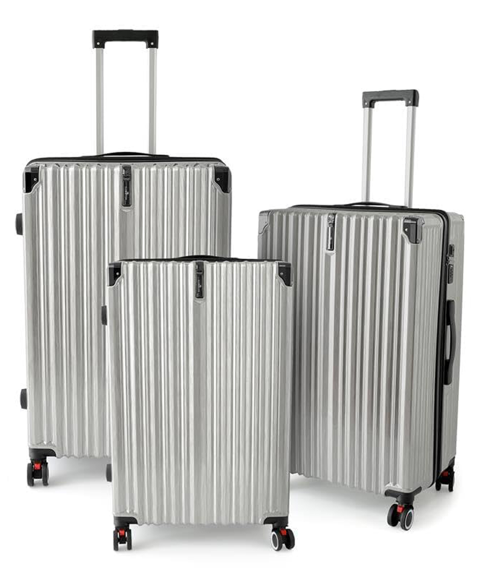 the clownfish Luxury Travel Luggage Set of 3 (20"/24"/28") |Silver| (31.4L/53L/84L) |CF016-SLV-picture-44