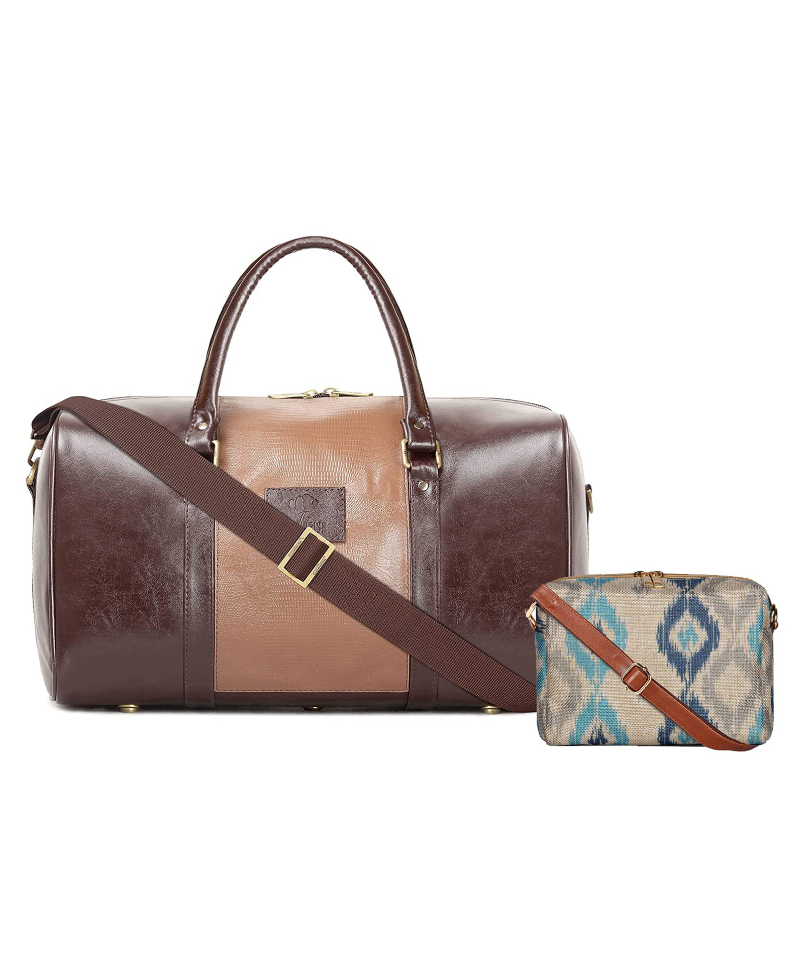 1 (TCFDB20LBRD-1) The Clownfish Ambiance Series Unisex Synthetic 18 Inch,2|1 (TCFTKML-GRY) The Clownfish Travel Pouch Toiletry Bag Shaving Kit Bag fo-image-31