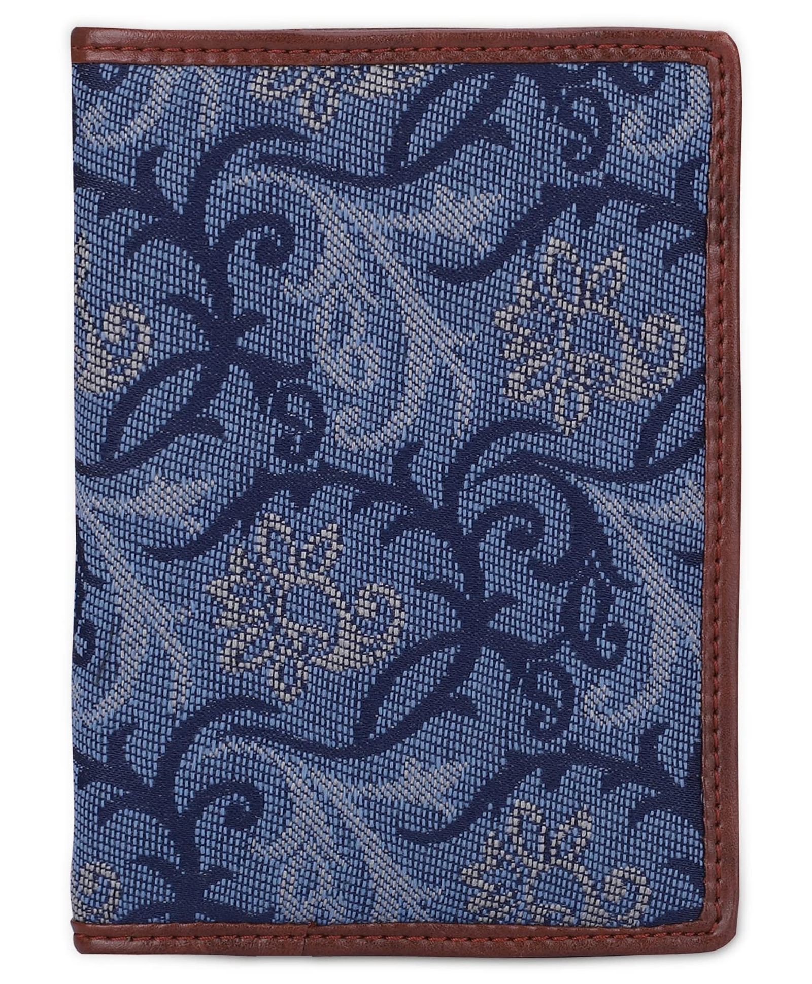 (TCFTWLTP-K-BU-SPADE)- The Clownfish Passport Wallet For Unisex Adult -(Glamour Fold Blue Spade Design)-image-25