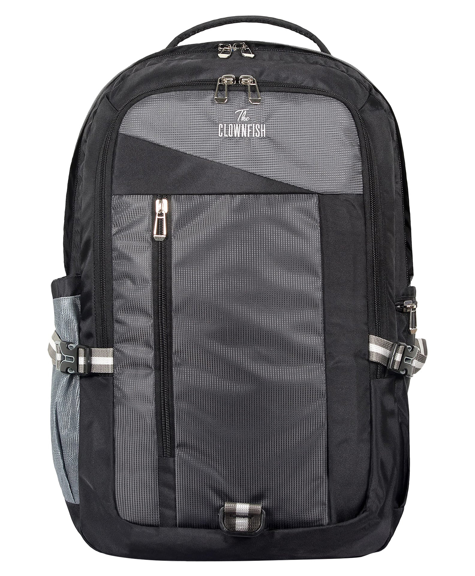 (TCFBPPO-IN48LGRY) The Clownfish Brawn 48 Litres Polyester Unisex Travel Backpack Rucksack for Outdoor Sports Camp Trek (Grey)-image-2