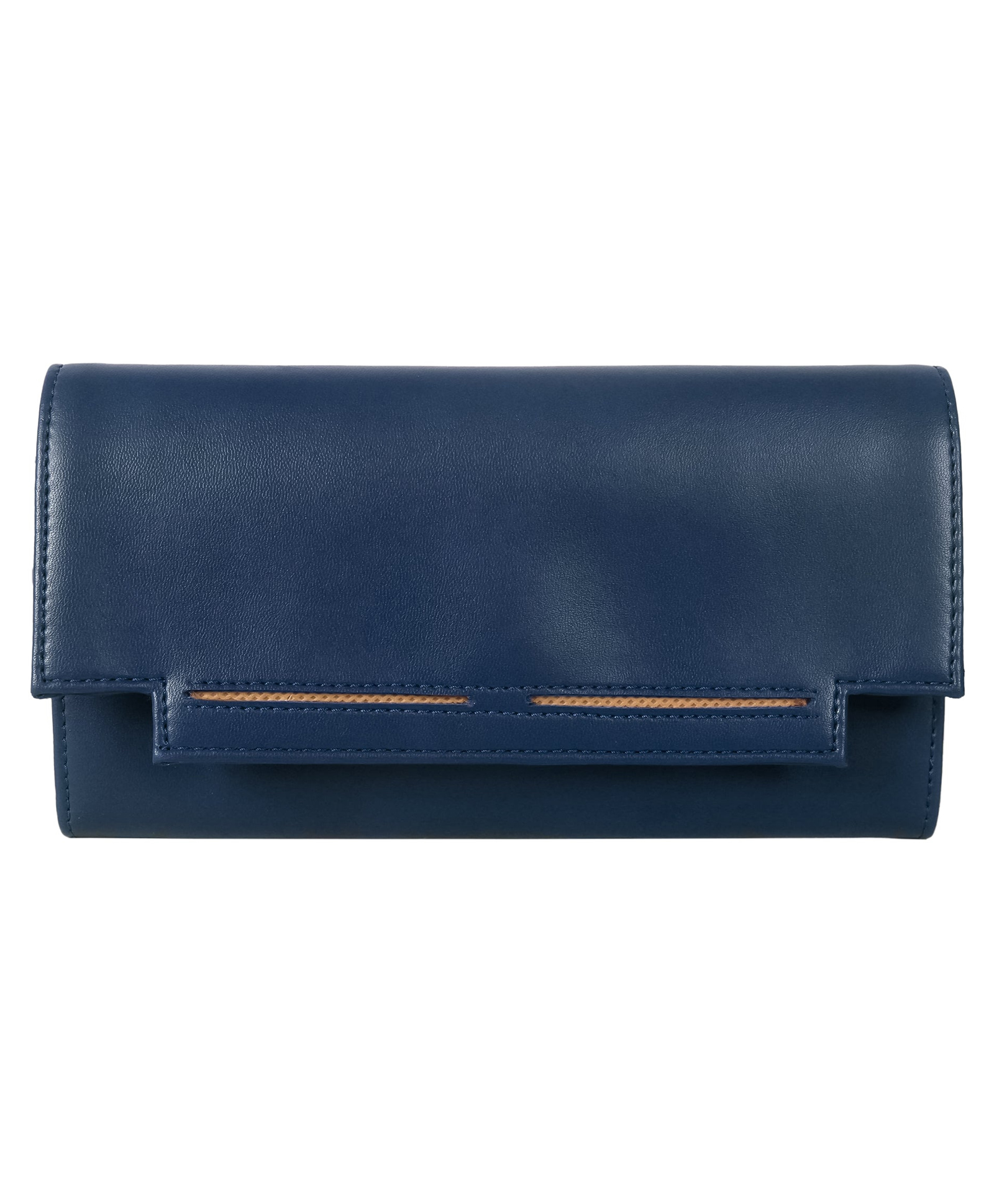 (TCFLWFL-KNBU2) The Clownfish Laura Collection Womens Wallet Clutch Ladies Purse with Multiple Card Slots (Navy Blue)-image-22