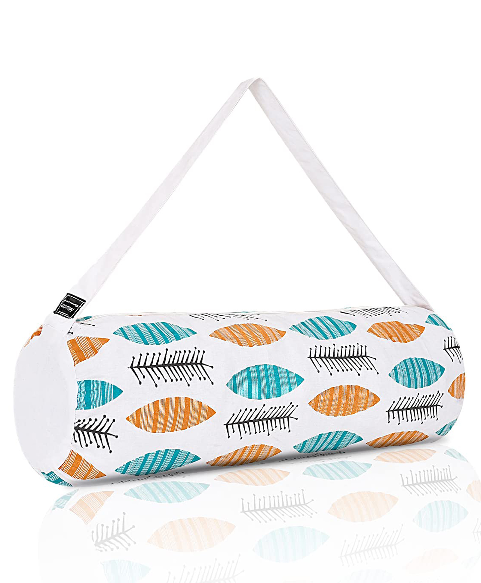 Strauss Breathable Cotton Gym Bag, Leaf Design (Multicolor)-picture-17