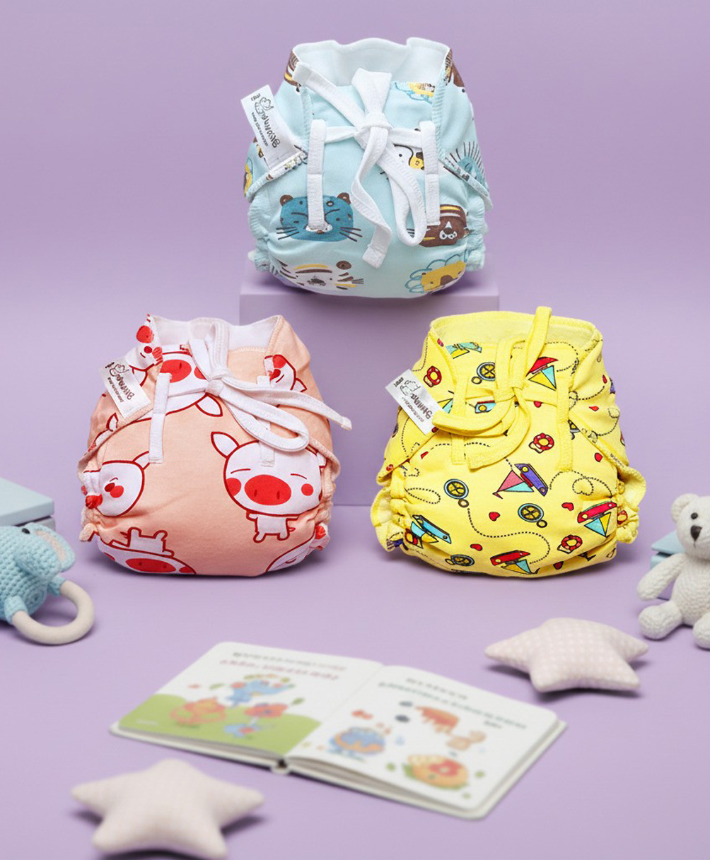 Snugkins Baby Langot & Nappies for Newborn Babies 0-6 Months Pack of 3-picture-46