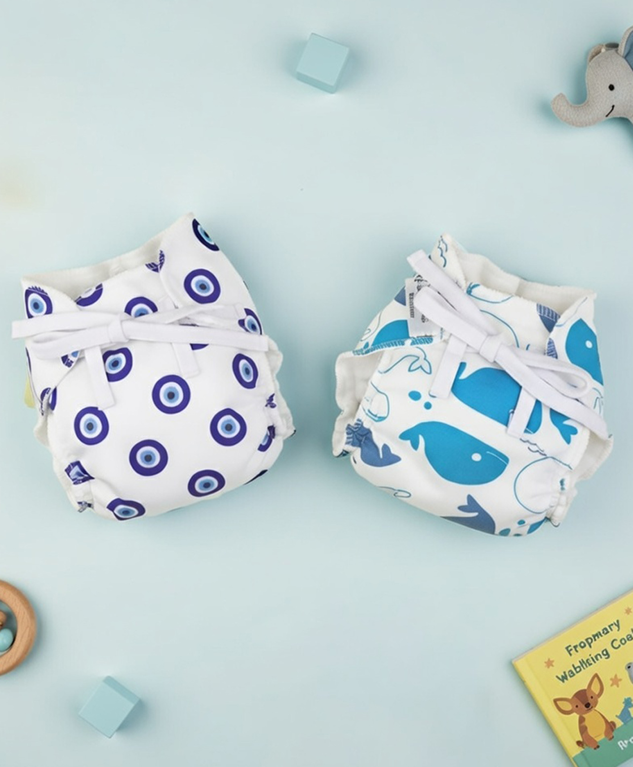 Snugkins Baby Langot & Nappies for Newborn Babies 0-6 Months Pack of 2-picture-24