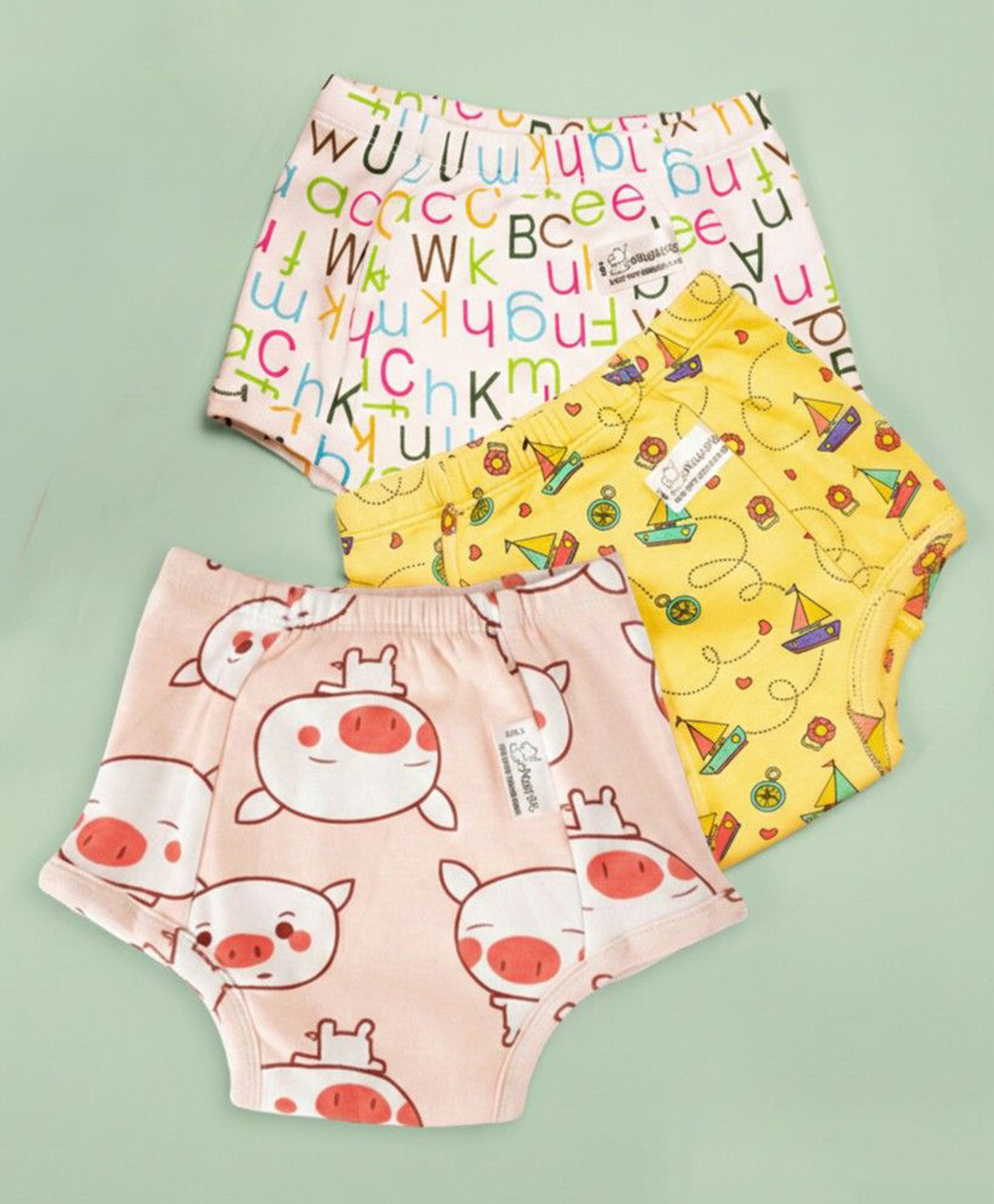 Snugkins Padded Potty Training Underwear for Babies & Toddler 9-12 Months Pack of 3-picture-47