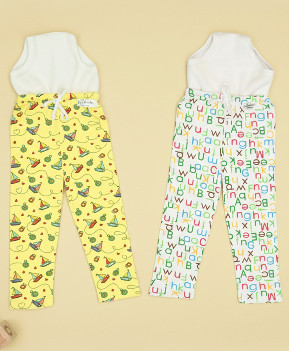 Snugkins Padded Potty Training Pajama for Babies & Toddler 1-2 years Pack of 2-picture-43