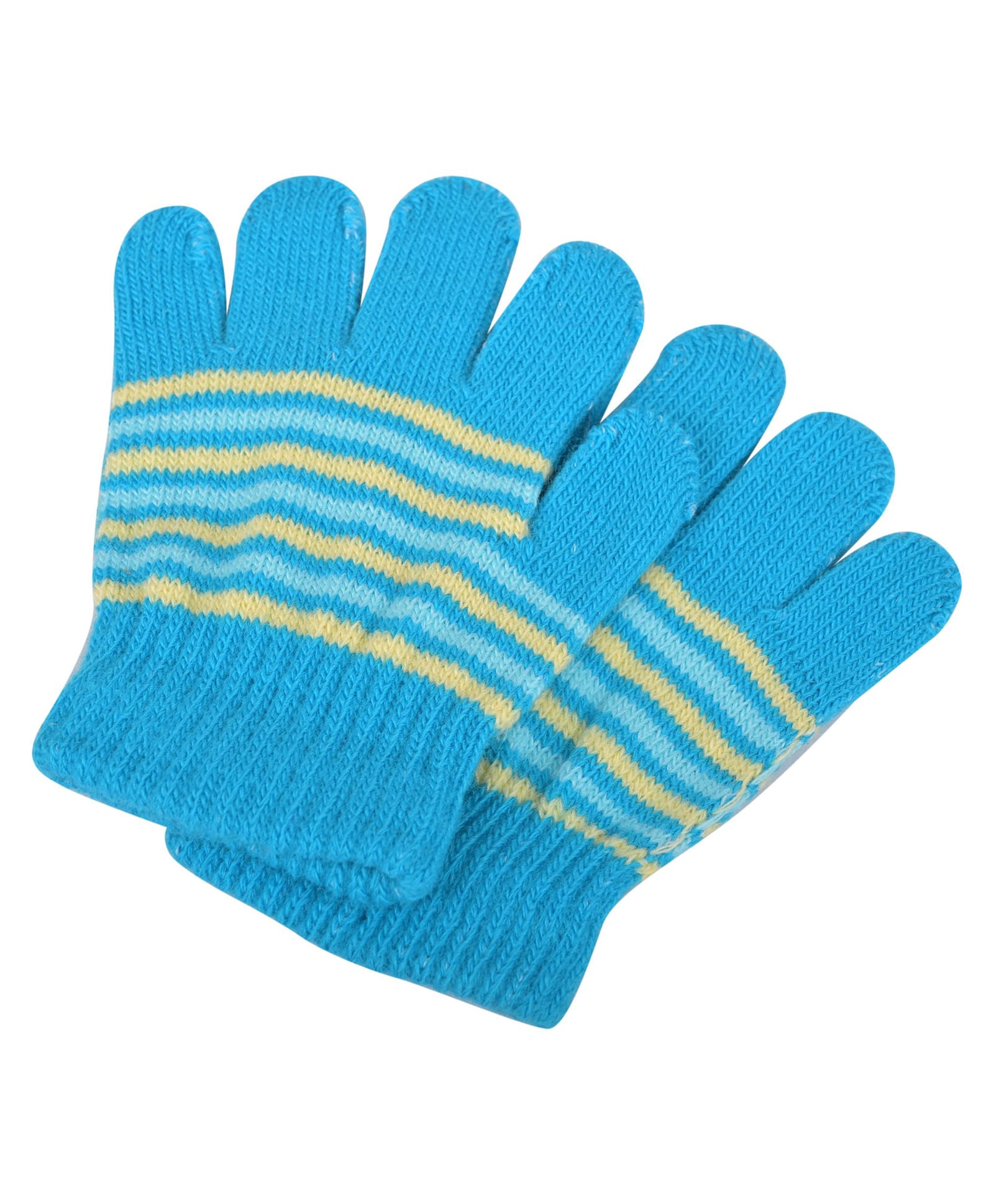Kid-O-World Knit Striped Gloves - Blue-picture-28