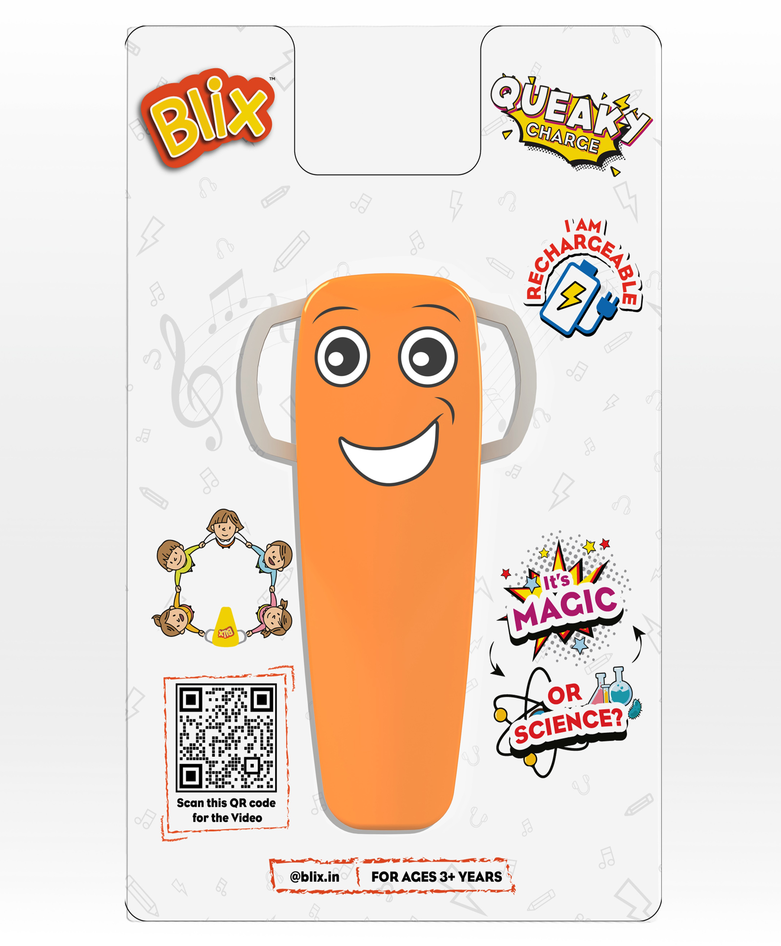 Zephyr Blix Queaky Charge STEM Learning Toy - Orange-picture-42