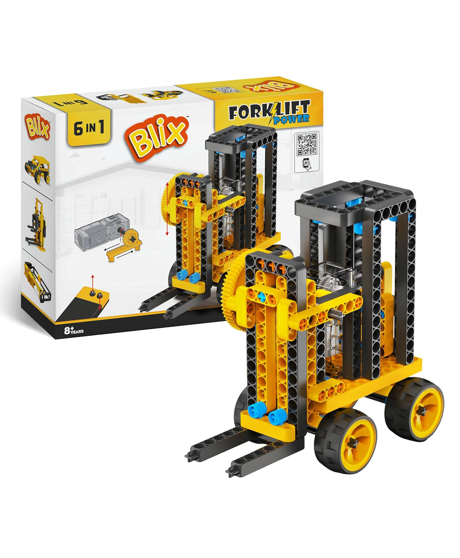 Zephyr BLIX Forklift Motorized 6-in-1 Construction Set - Yellow-picture-33