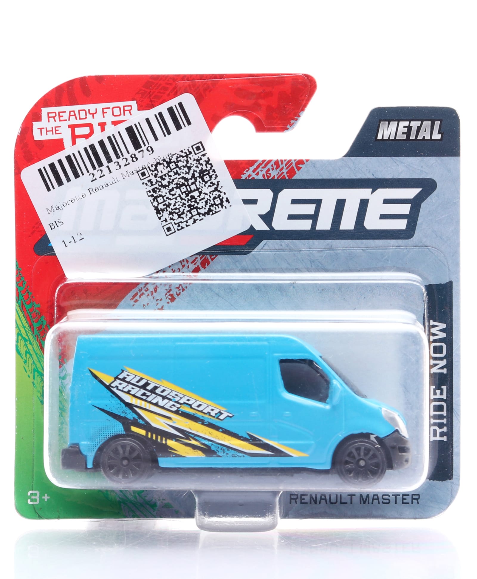 Majorette Renault Master Free Wheel Moving Die Cast Car -Blue-image-1