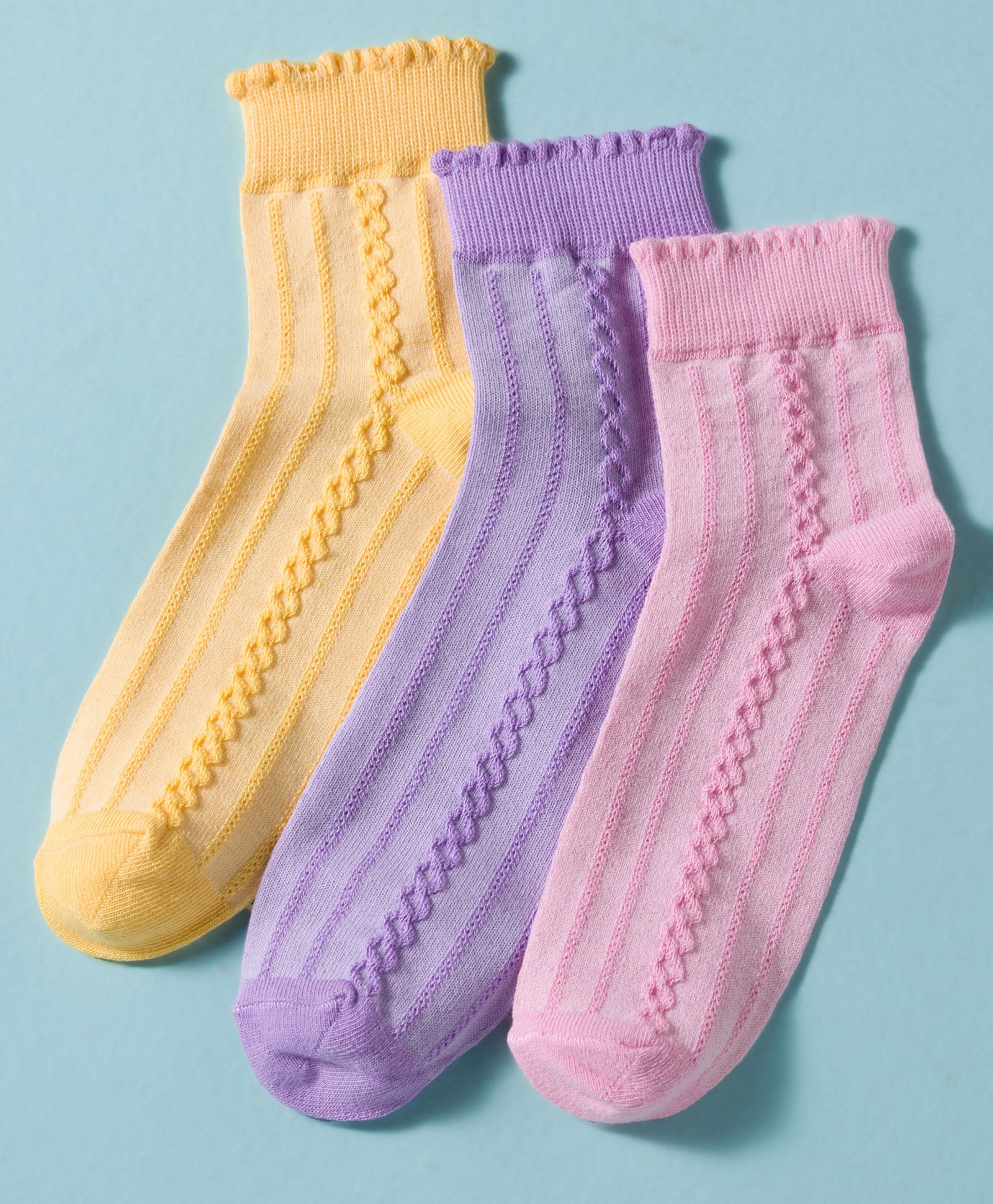 Pine Kids Cotton Knit Ankle Length Solid Colour Socks Pack Of 3 ( Colour May Vary )-image-22