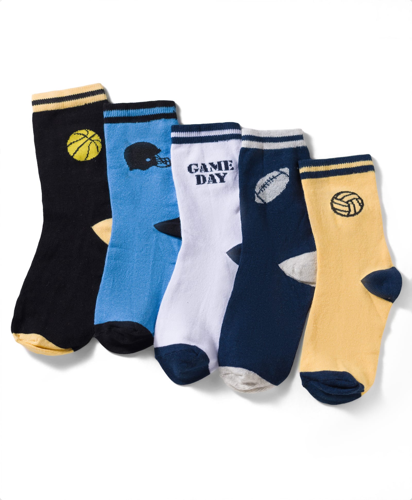 Pine Kids Knit Ankle Length Socks with Sports Theme Design Pack of 3 - (Colour May Vary)