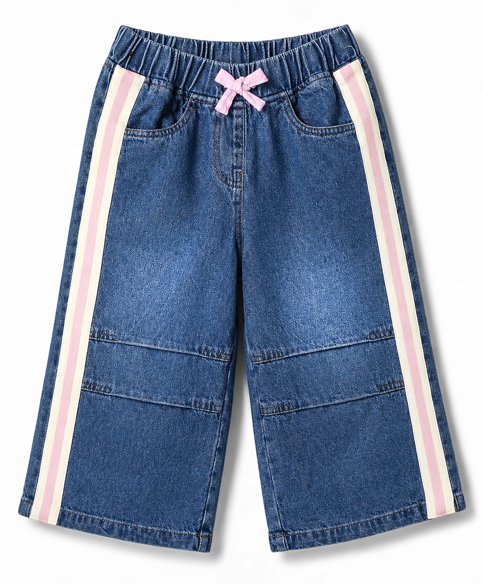 Little Kangaroos Full Length Solid Denim Jeans - Light Blue-picture-20