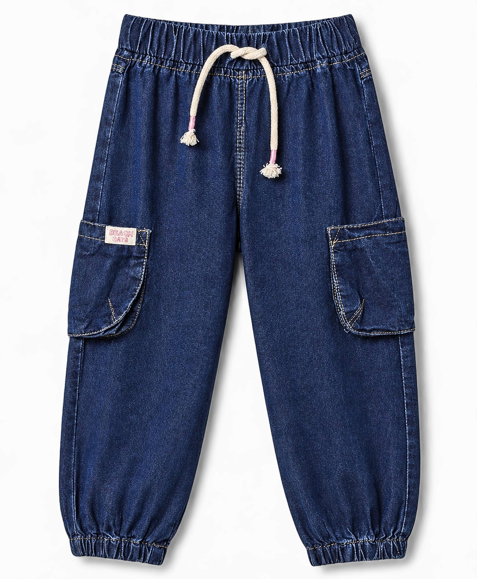 Little Kangaroos Full Length Solid Denim Jeans - Navy Blue-picture-15