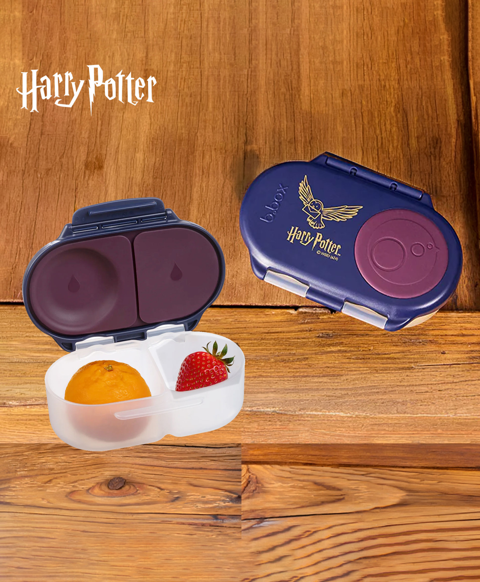 b.box Warner Bros Harry Potter Snack Box for Kids Leak-Proof Container, 2 Compartments, BPA-Free, Easy to Open & Carry Multicolor-picture-36