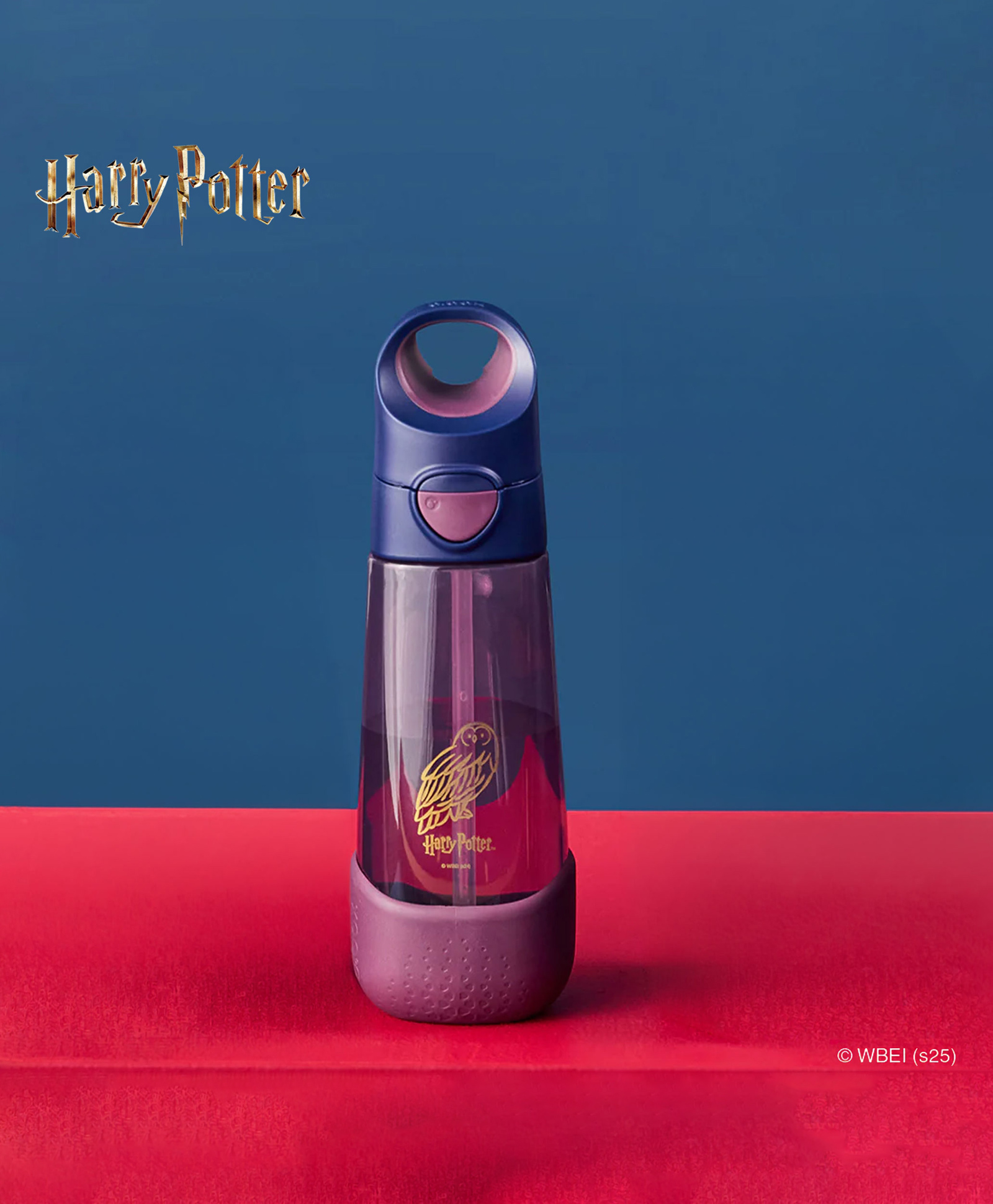b.box Warner Bros. Harry Potter Tritan Straw Water Bottle for Kids 600ml, Durable & Spill-Proof, BPA-Free, Easy Grip Design Multicolor-picture-42