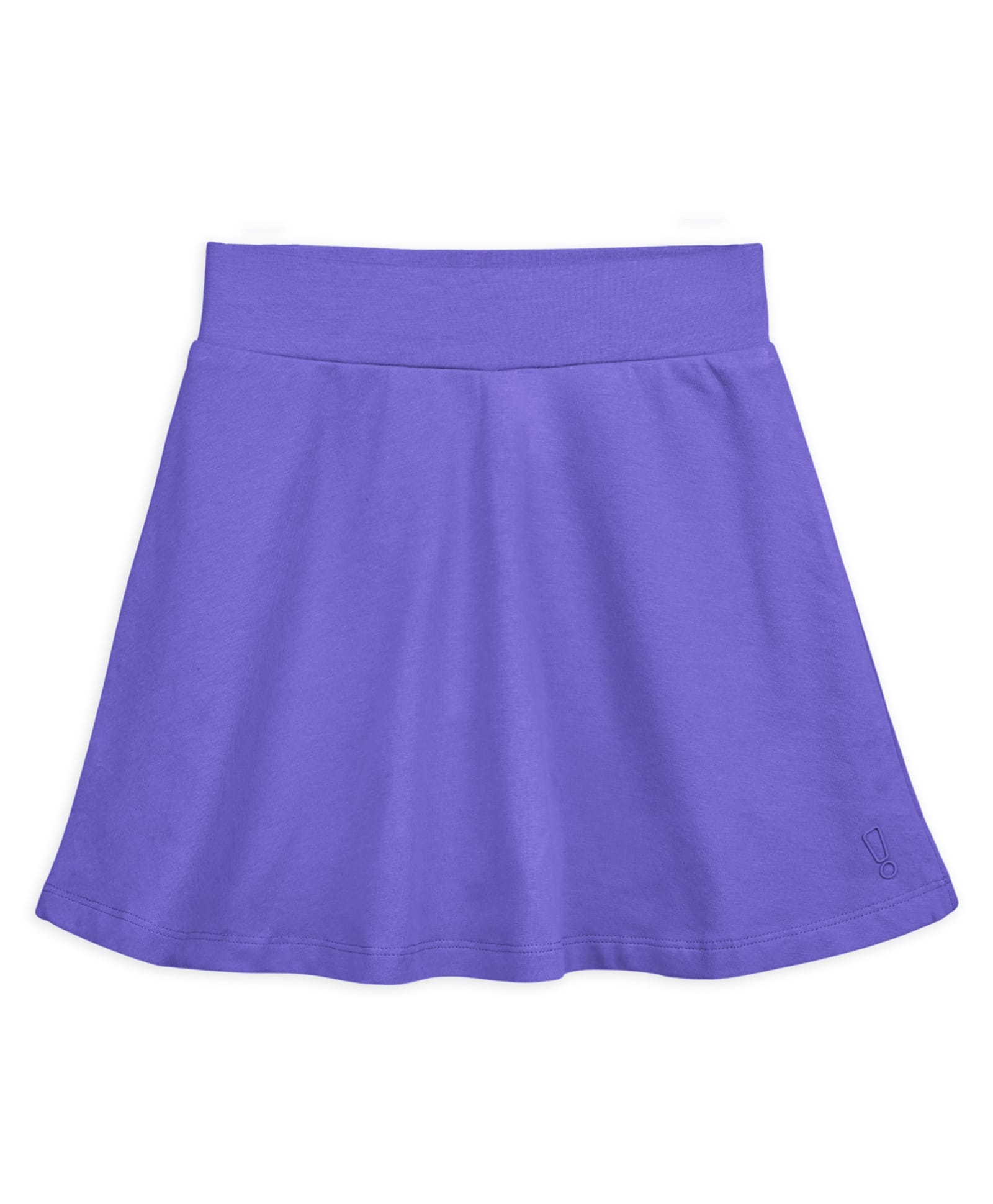 Plan B Cotton Knit Solid Skater Skirt - Purple-picture-18
