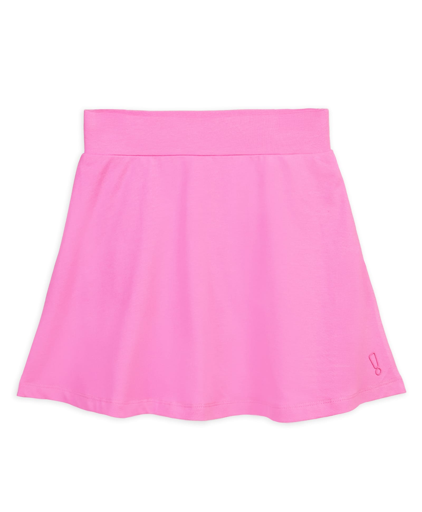 Plan B Cotton Knit Solid Skater Skirt - Pink-picture-0