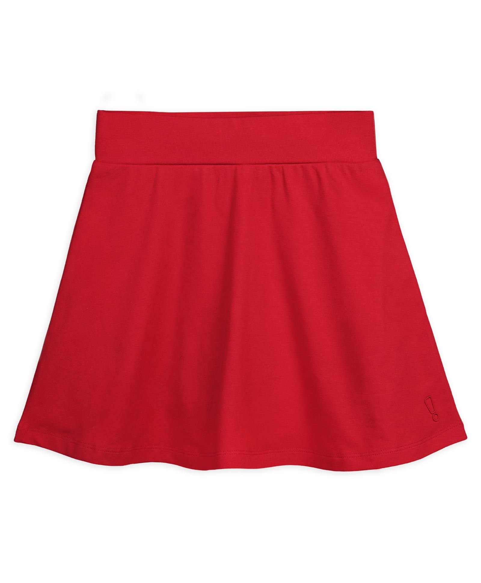 Plan B Cotton Knit Solid Skater Skirt - Red-picture-40