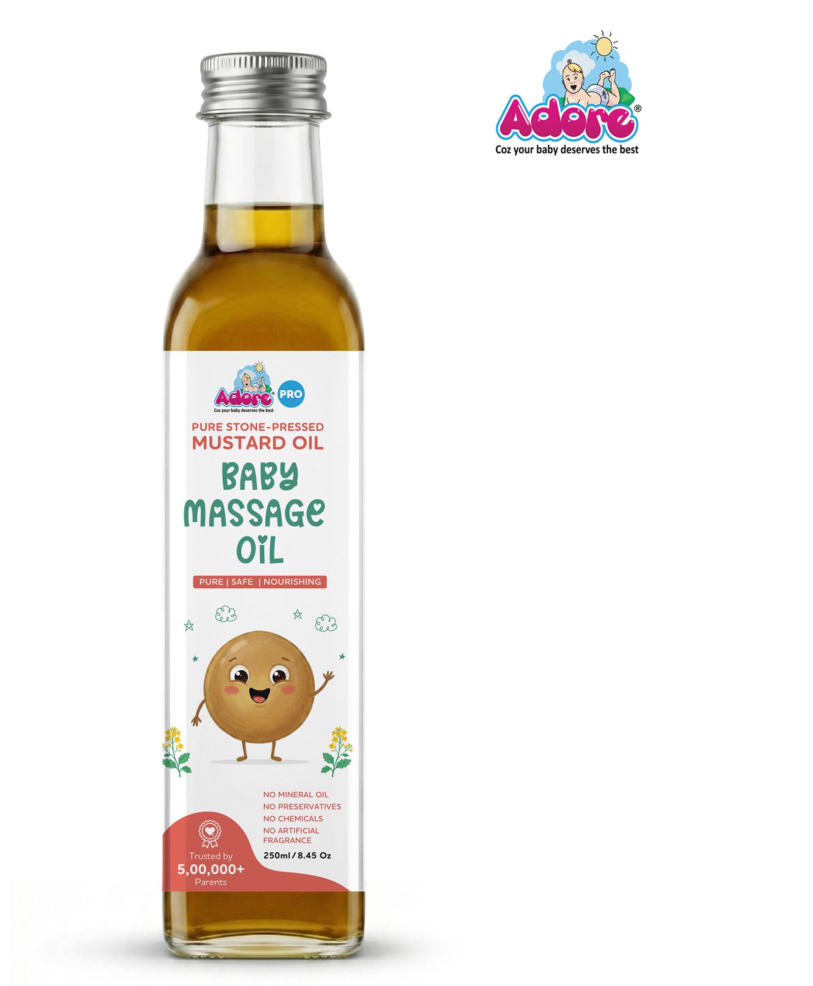 Adore Pure & Premium Cold Pressed Mustard Oil- Glass Bottle -250ml-image-23