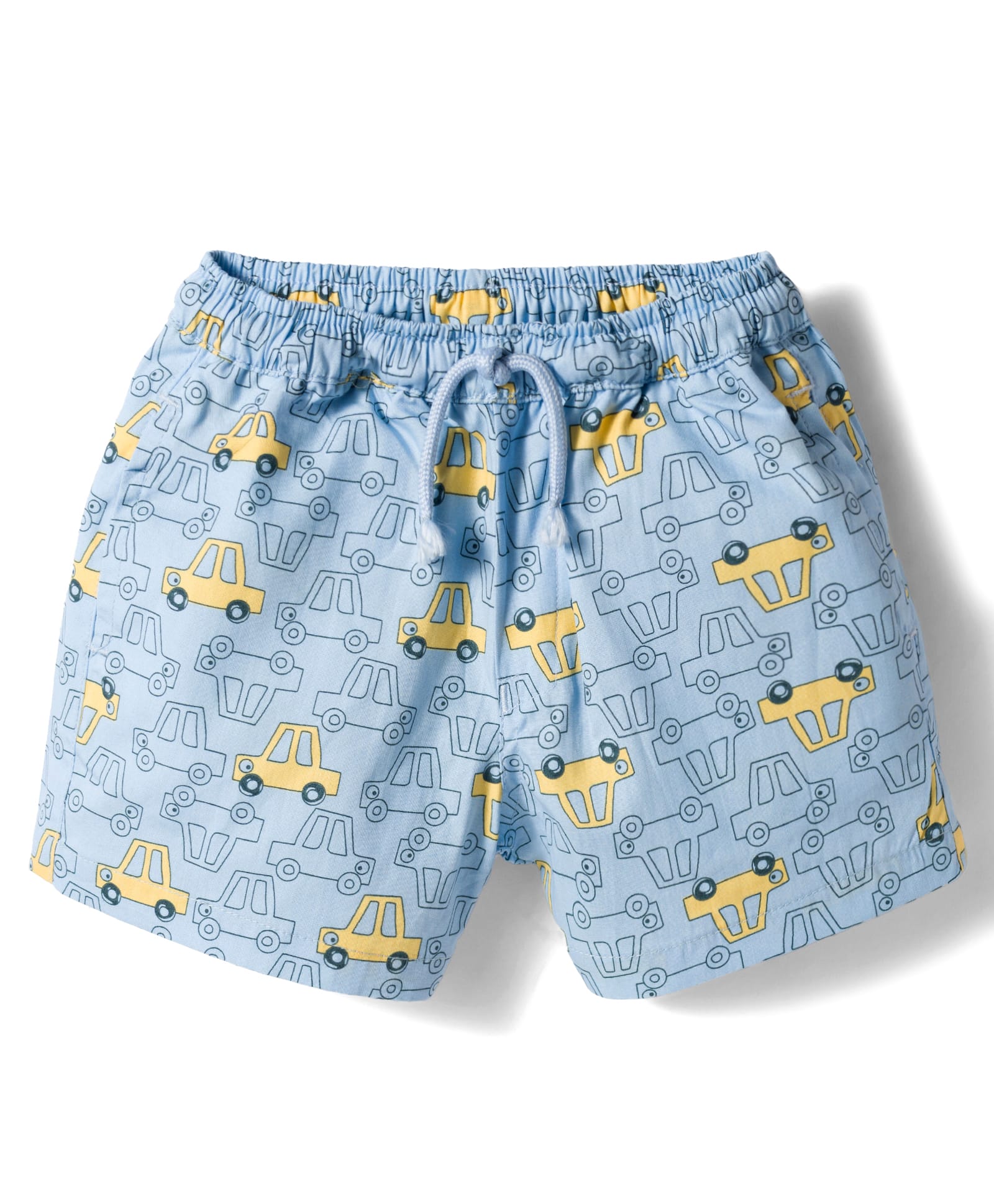 Dapper Dudes Woven Car Printed Shorts - Blue-picture-13