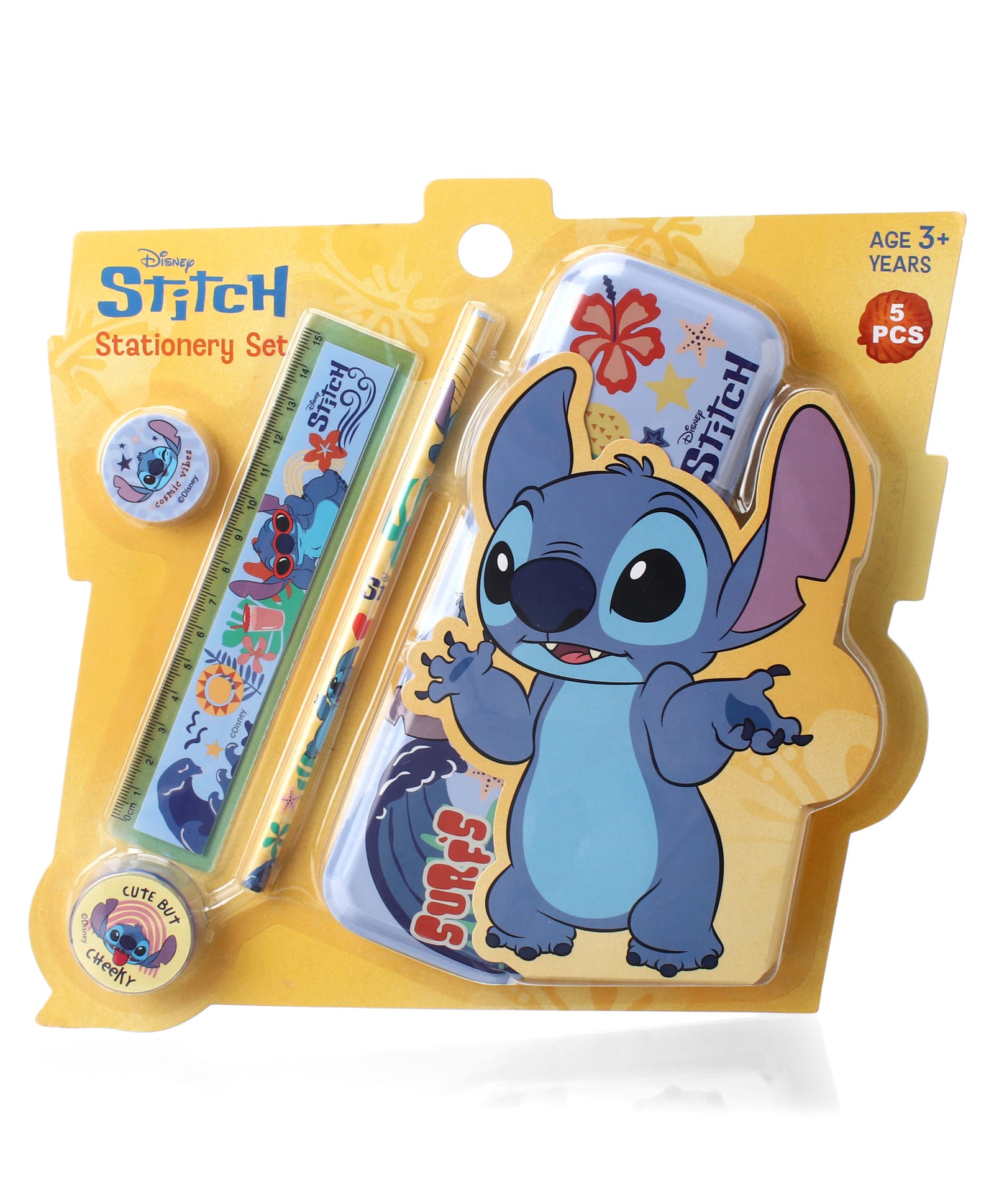 Disney Stitch Stationery Set Yellow - Pack Of 5-image-31