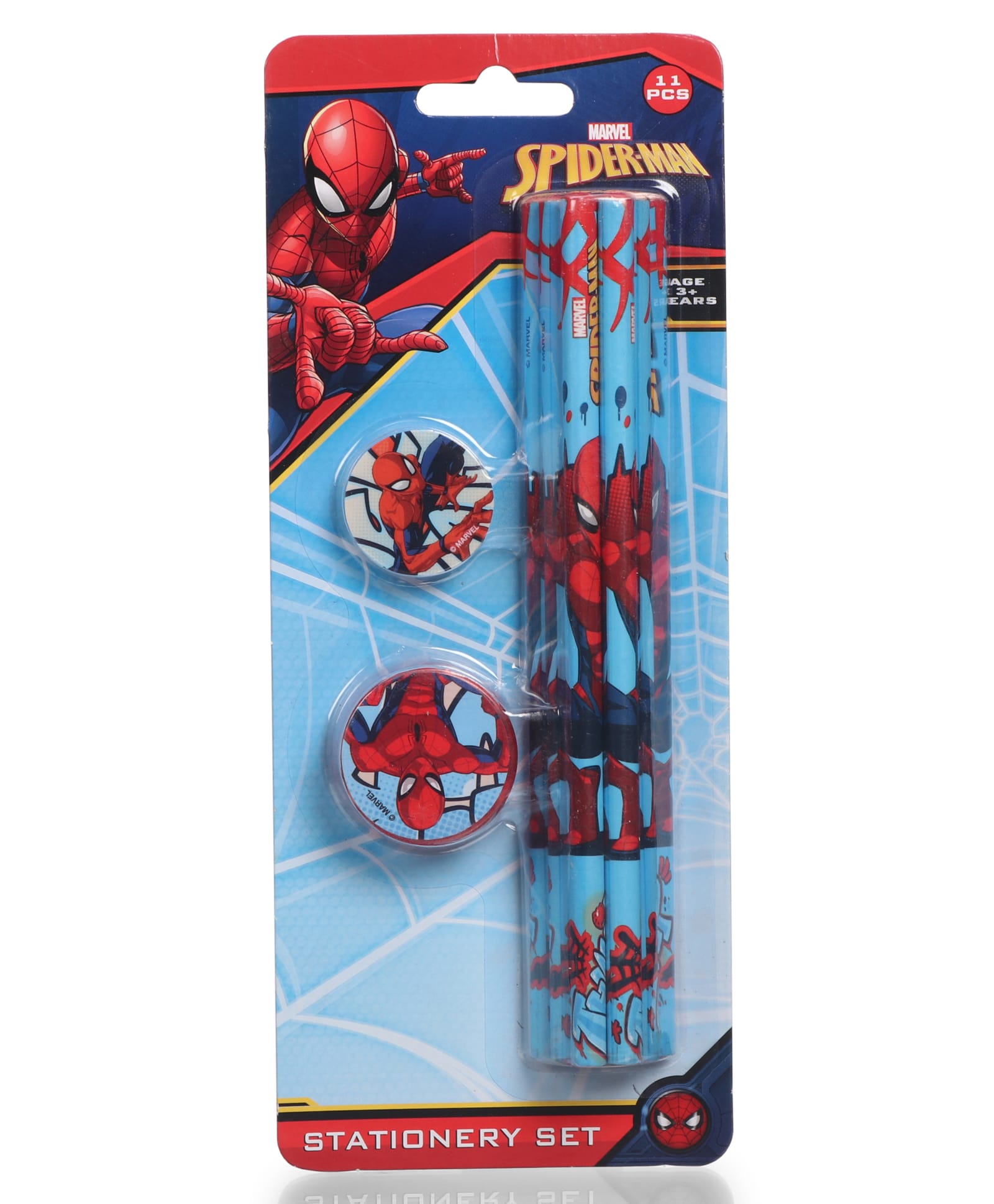 Spiderman Pencils with Eraser & Sharpener - Pack of 9-image-29