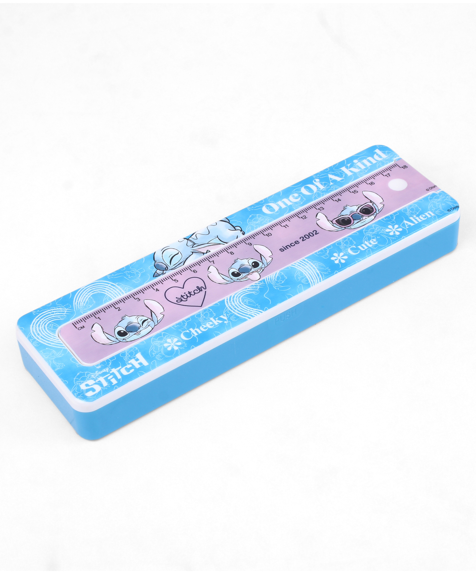 disney Stitch Plastic Pencil Box - Sky Blue-picture-25
