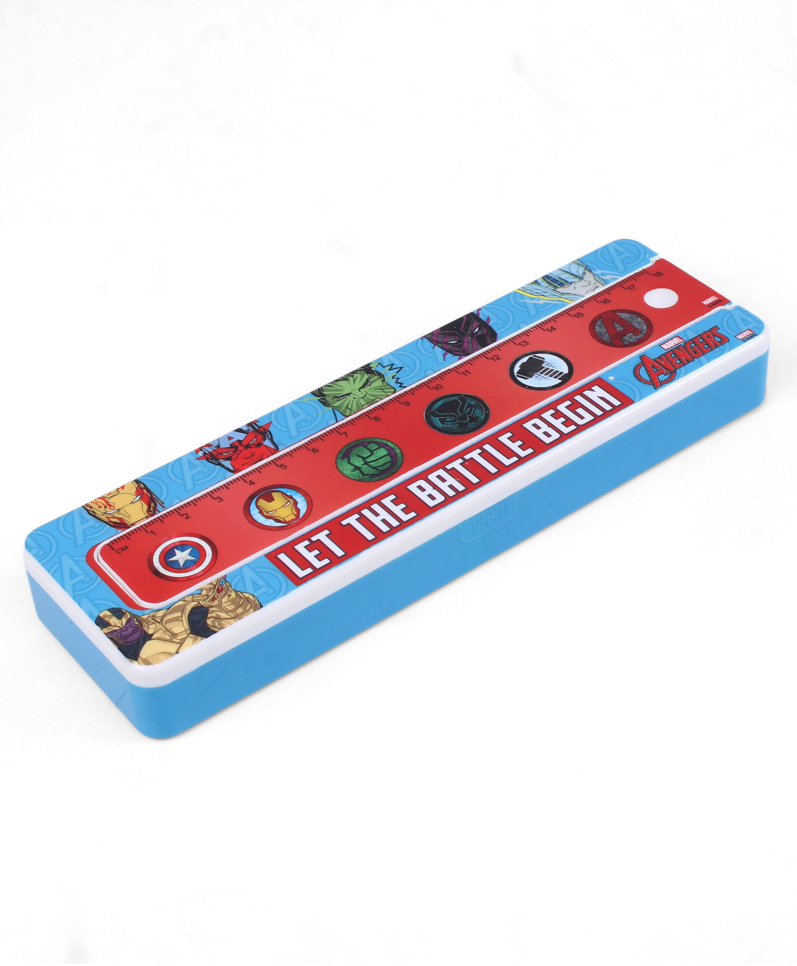 Avengers Plastic Pencil Box - Blue-picture-26