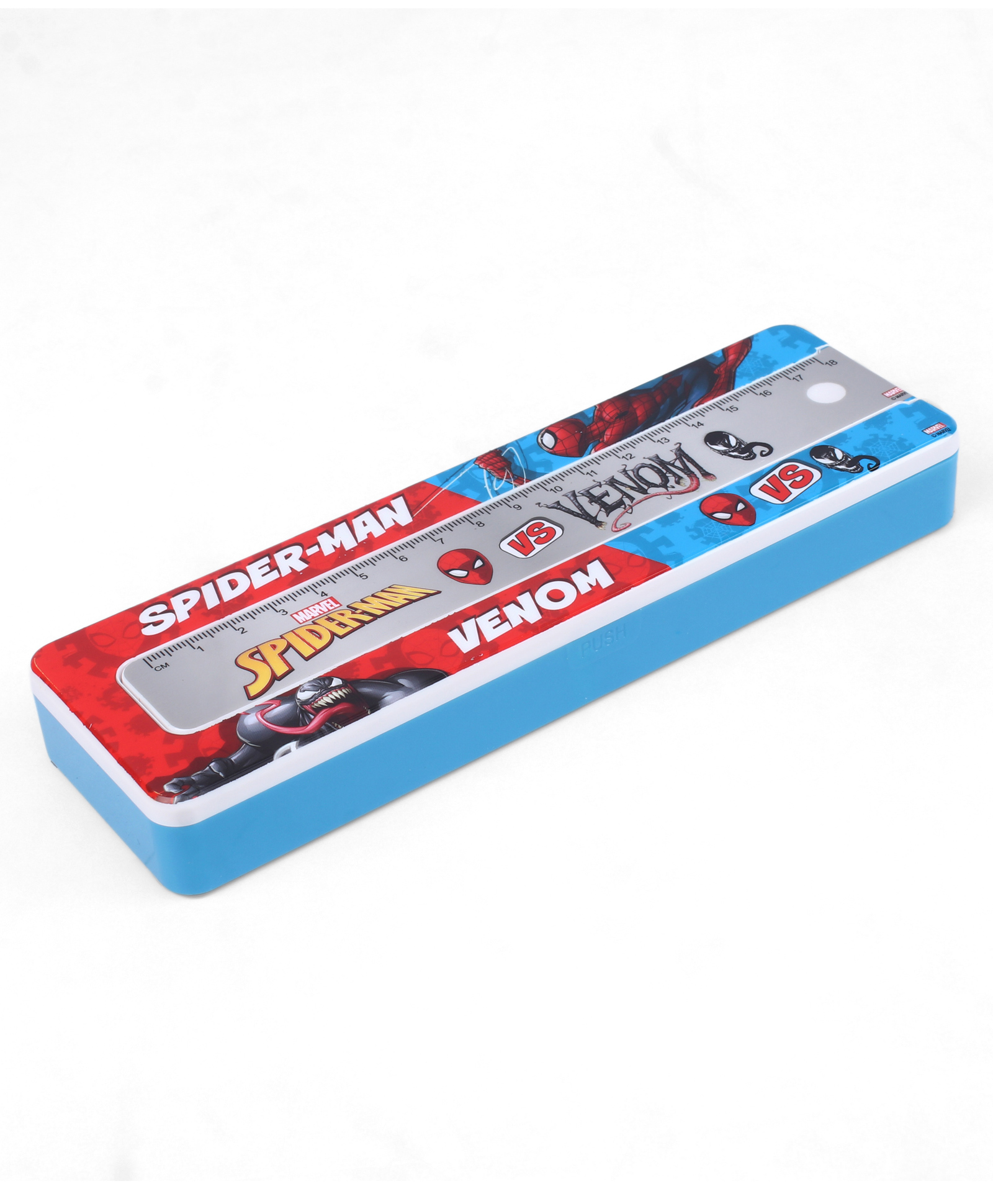 spider man Spiderman Plastic Pencil Box - Blue-picture-14