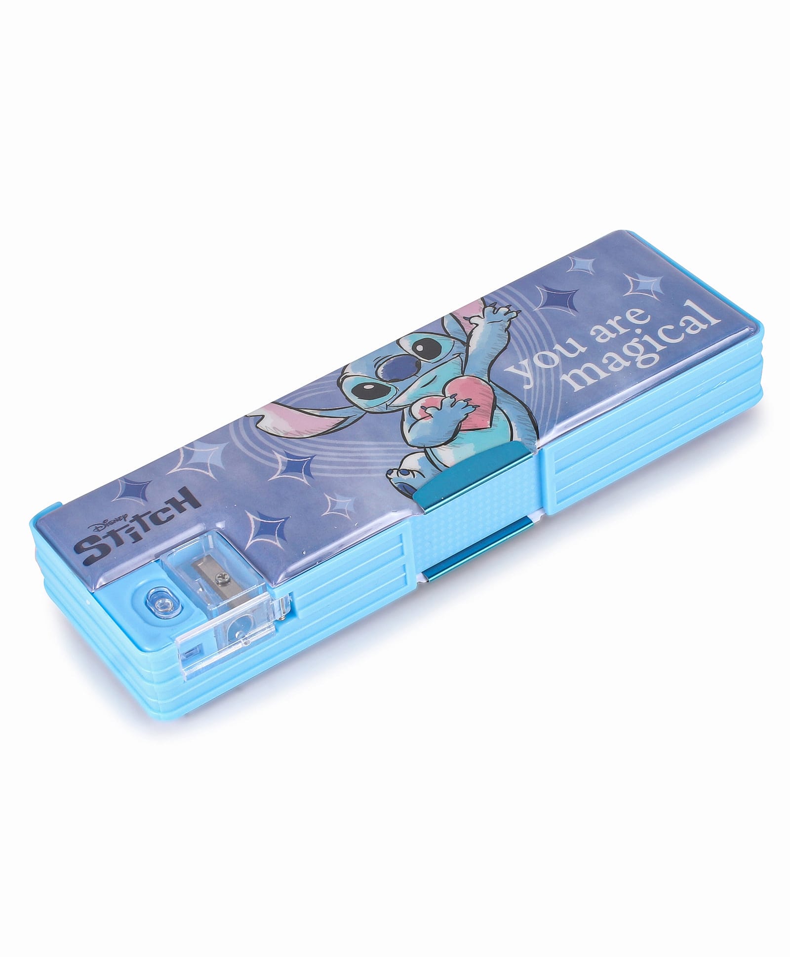 Disney Stitch Magnetic Pencil Box - Blue-picture-28