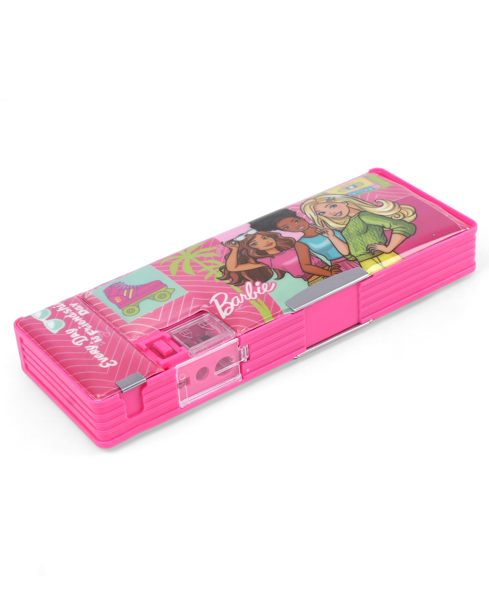 Barbie Team Magnetic Pencil Box - Pink-picture-15