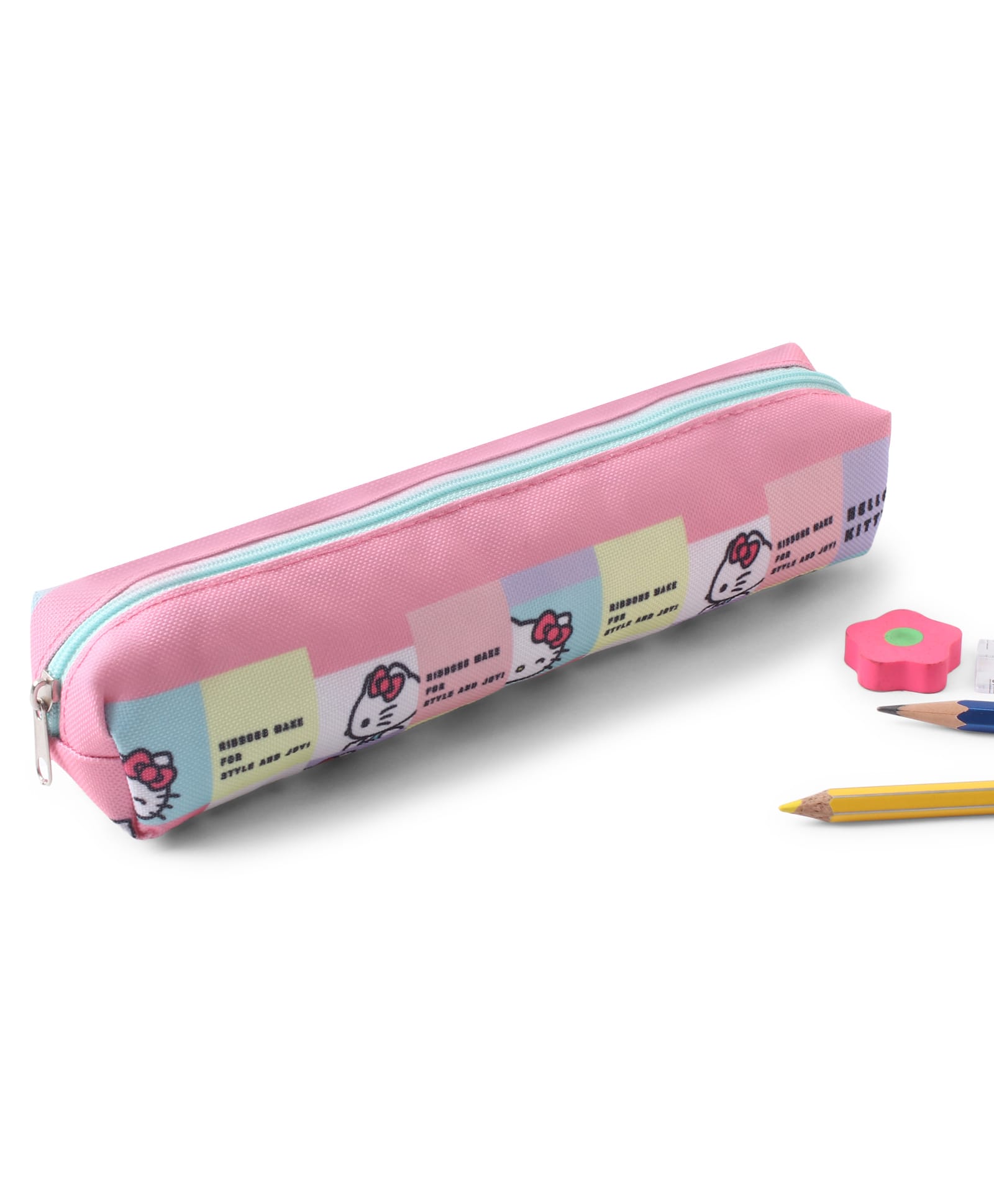 Hello Kitty Pencil Pouch For Kids Pack of 1 - Pink-image-11