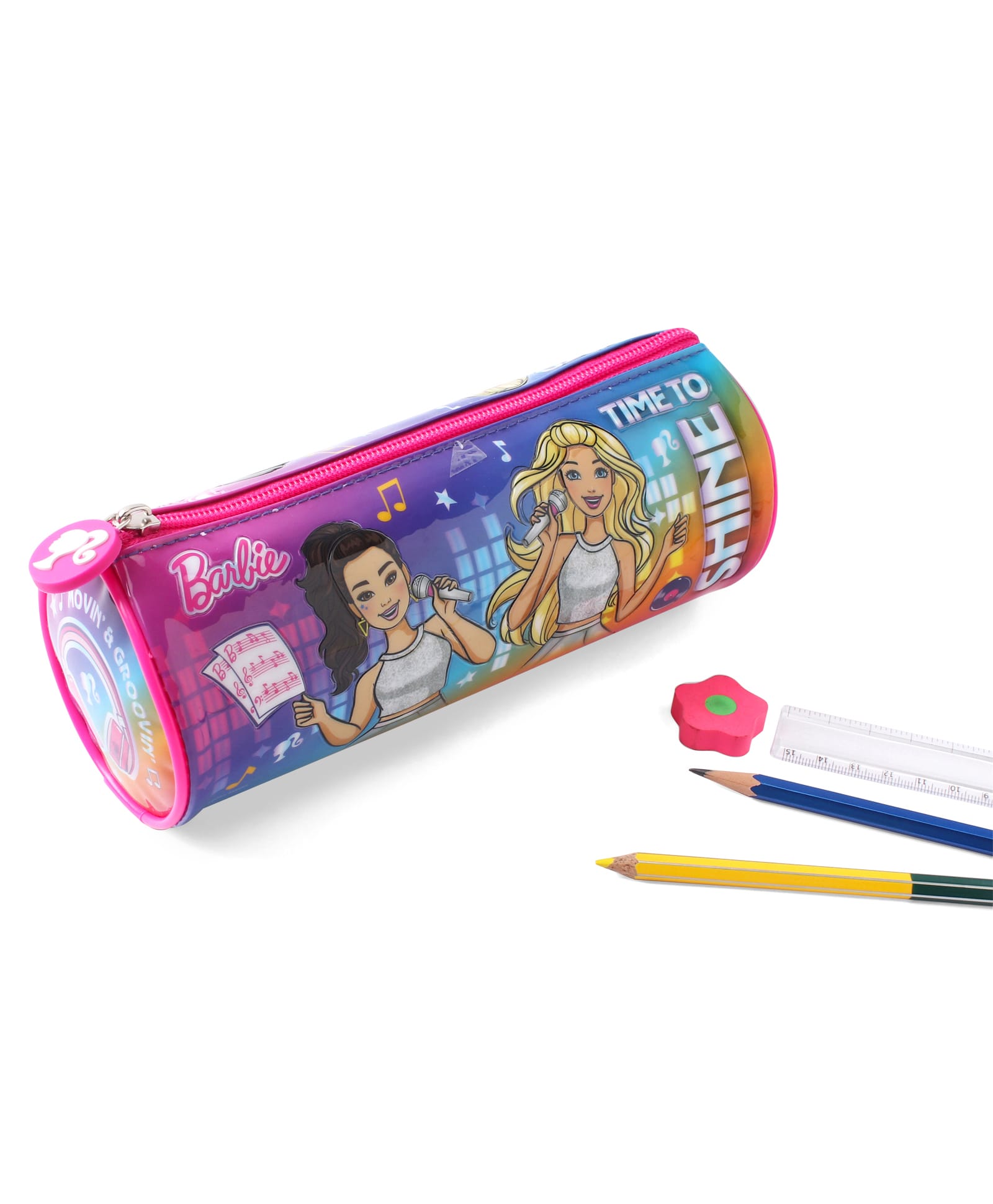 Barbie Pencil Pouch For Kids Pack of 1 - Multicolor-image-33