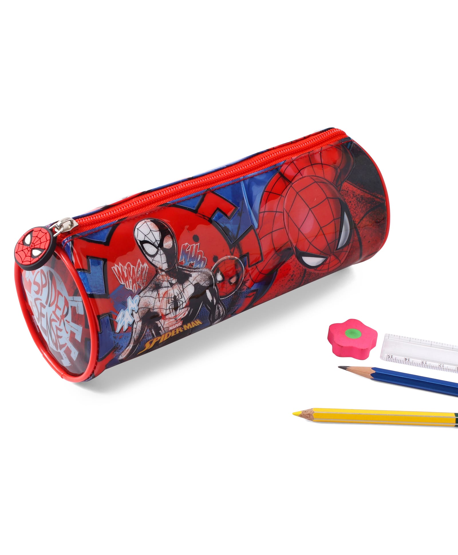 Spider Man Pencil Pouch For Kids Pack of 1 - Red-image-32