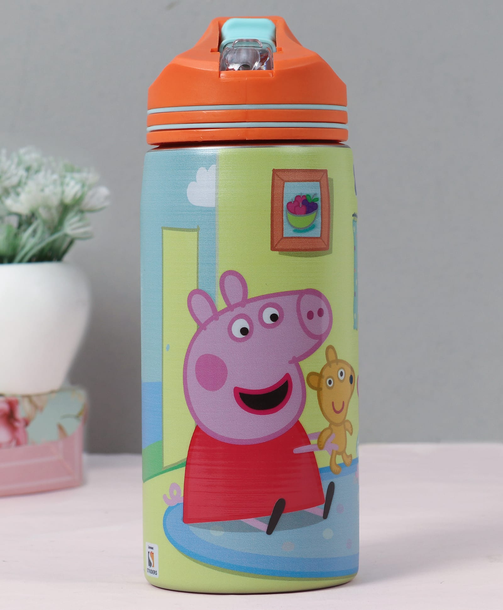 PEPPA PIG Non Insulated Steel Sipper Water Bottle Orange - 500 ml-image-21