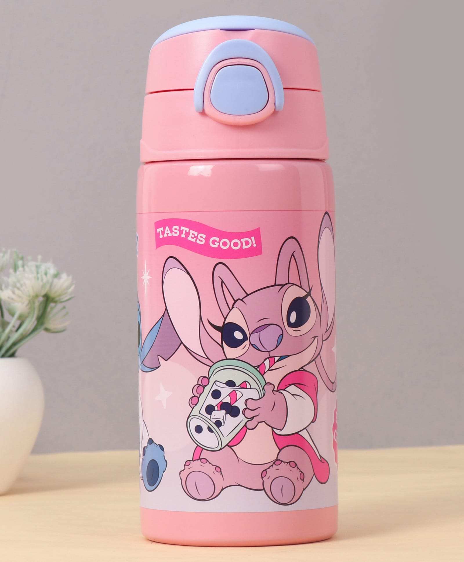 Disney Lilo and Stitch Insulated Sipper Water Bottle Pink - 400 ml-image-42