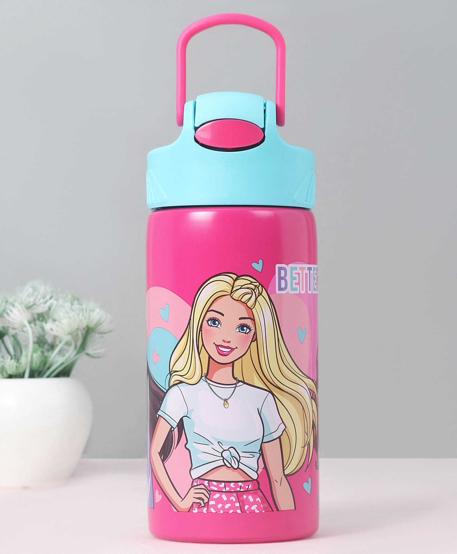 Barbie Insulated Sipper Water Bottle - 400 ml-picture-49