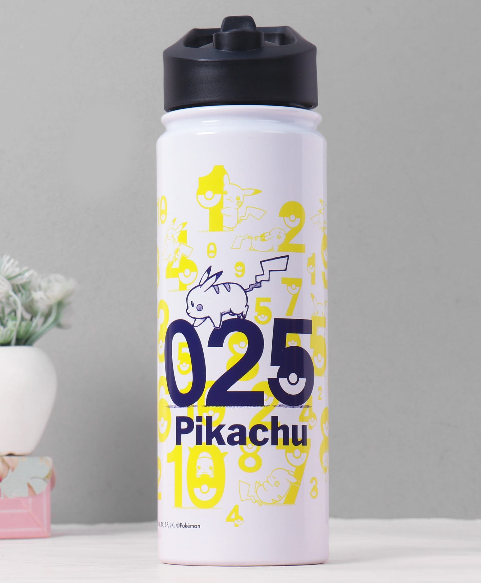 Pokemon Insulated Sipper Water Bottle White & Black - 600 ml-image-19