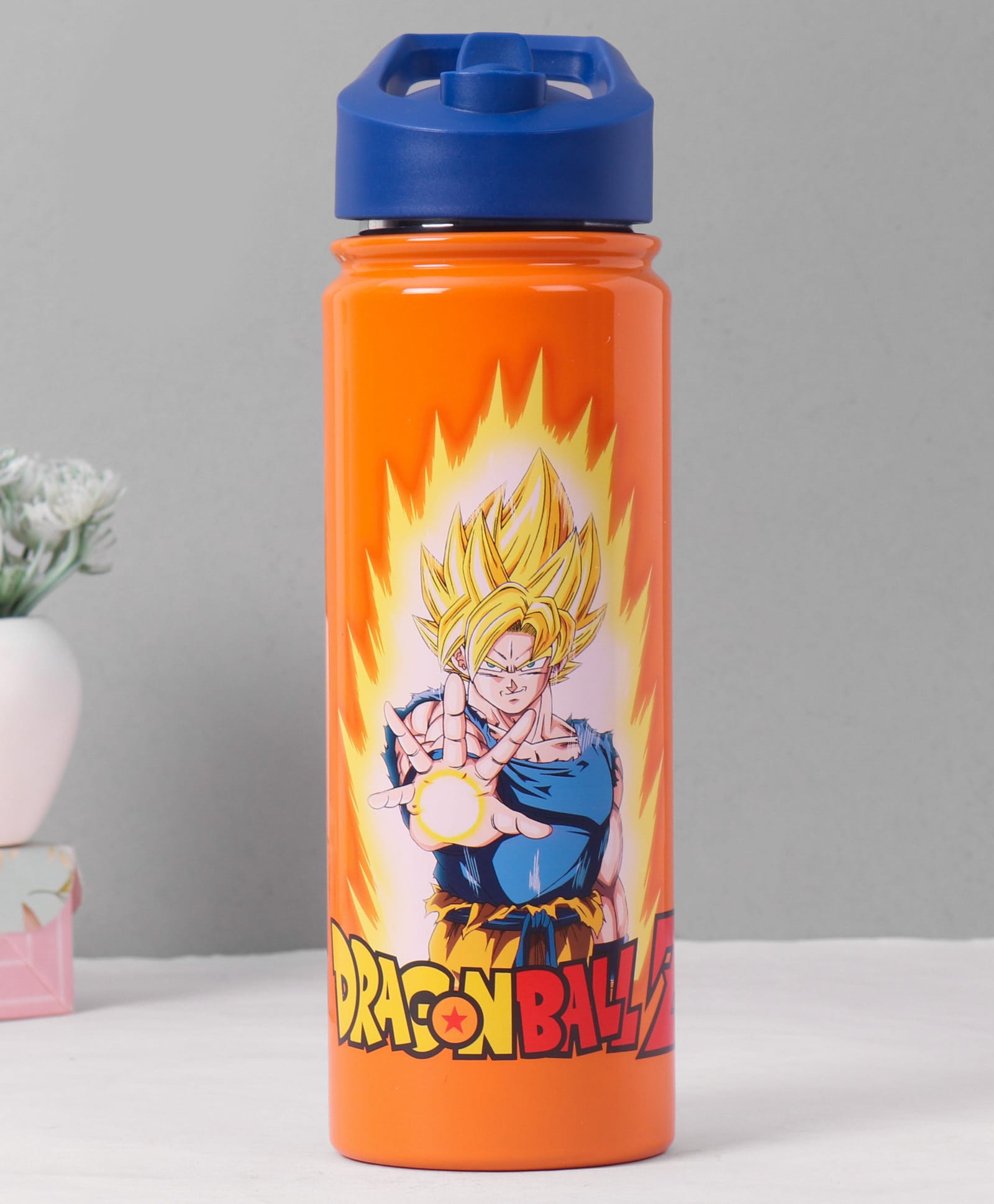 Dragon Ball Z Insulated Sipper Water Bottle Orange & Blue - 600 ml-image-23