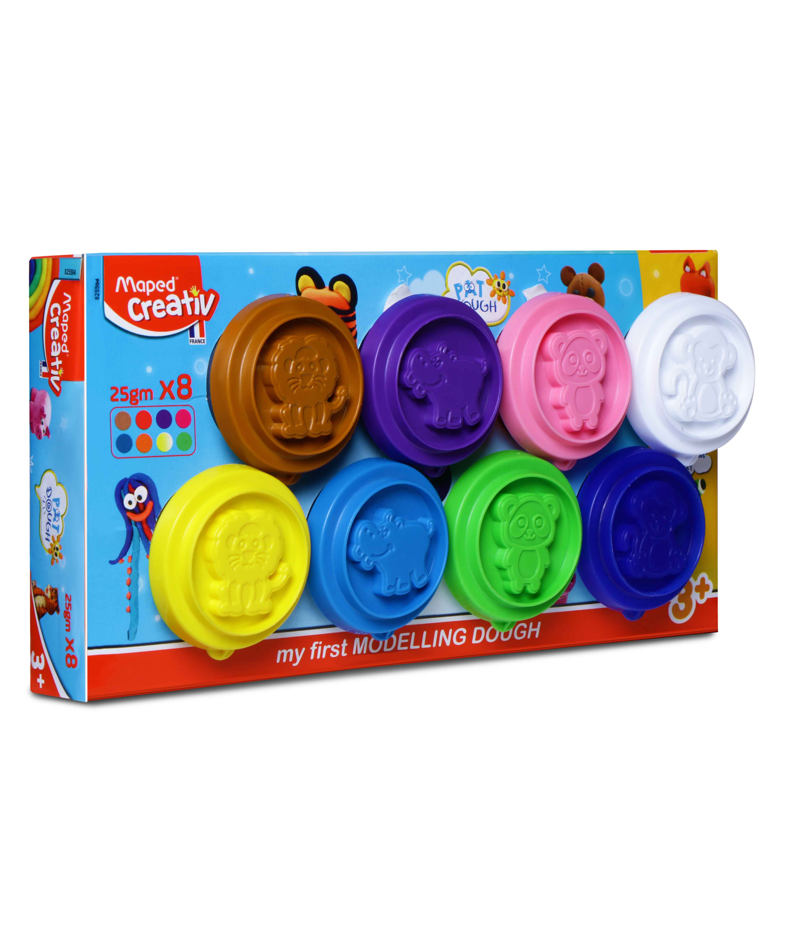 Maped Creativ My First Modelling Dough Set of 8 x 25 g - Multicolor-picture-3