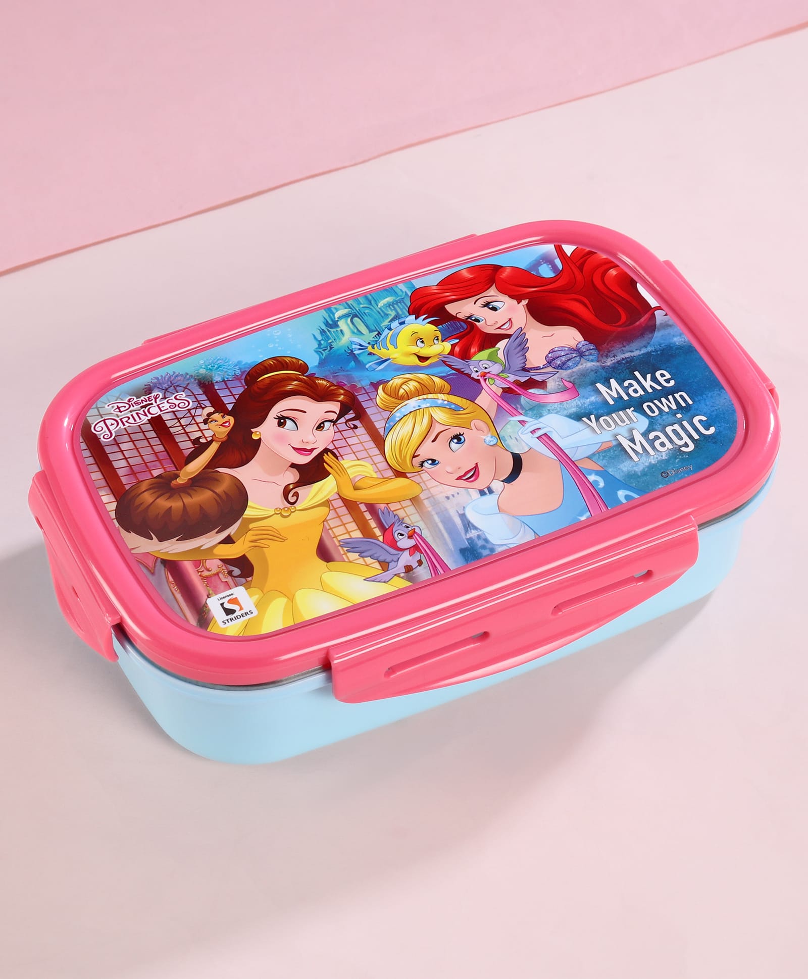 Disney Princess Stainless Steel Lunch Box - Pink-image-43