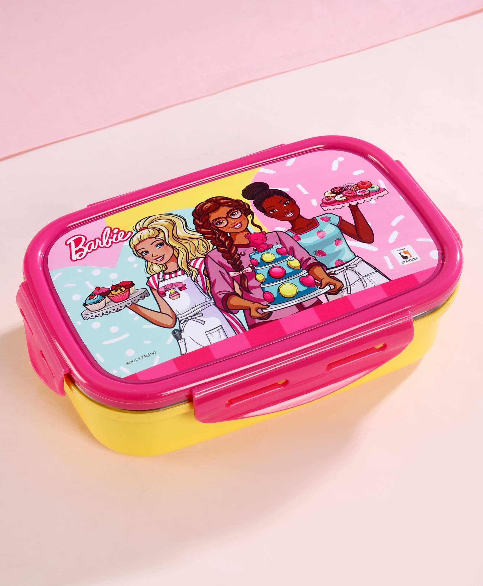 Barbie Stainless Steel Lunch Box - Pink-image-37
