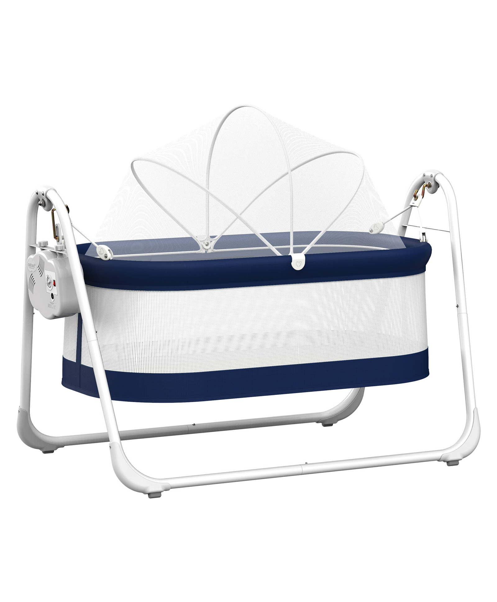 Autoru One-Tier Automatic Swing Cradle Z1 with Mosquito Net, Blue.-image-8